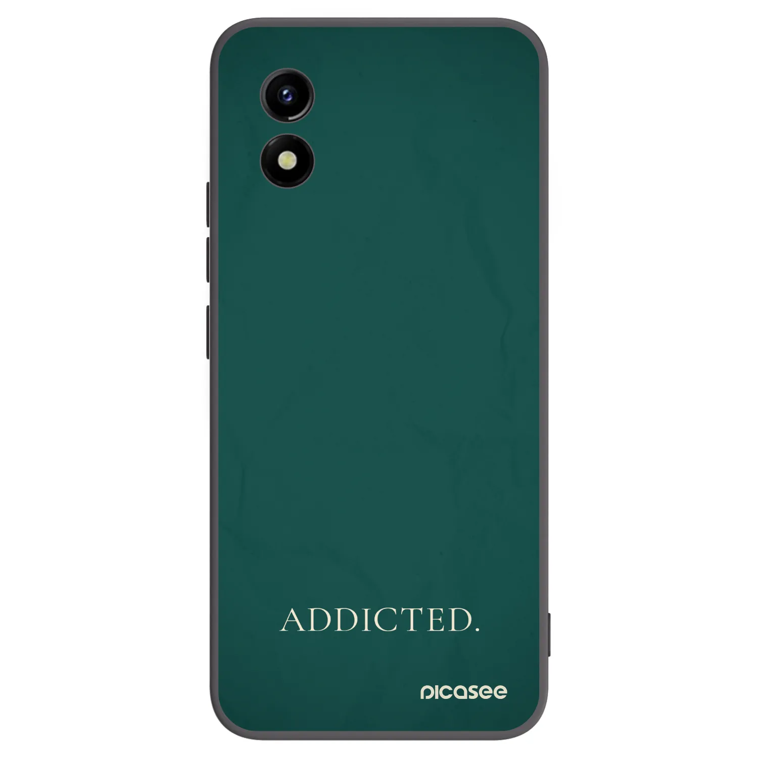 Picasee Μαύρη θήκη σιλικόνης για Vivo Y01 - Addicted