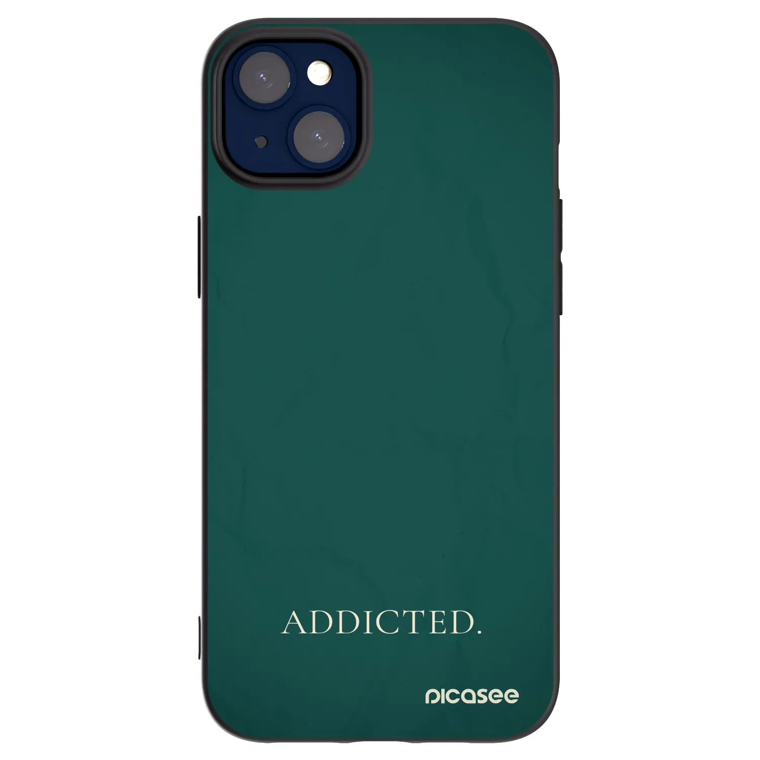 Picasee Μαύρη θήκη σιλικόνης για Apple iPhone 14 Plus - Addicted