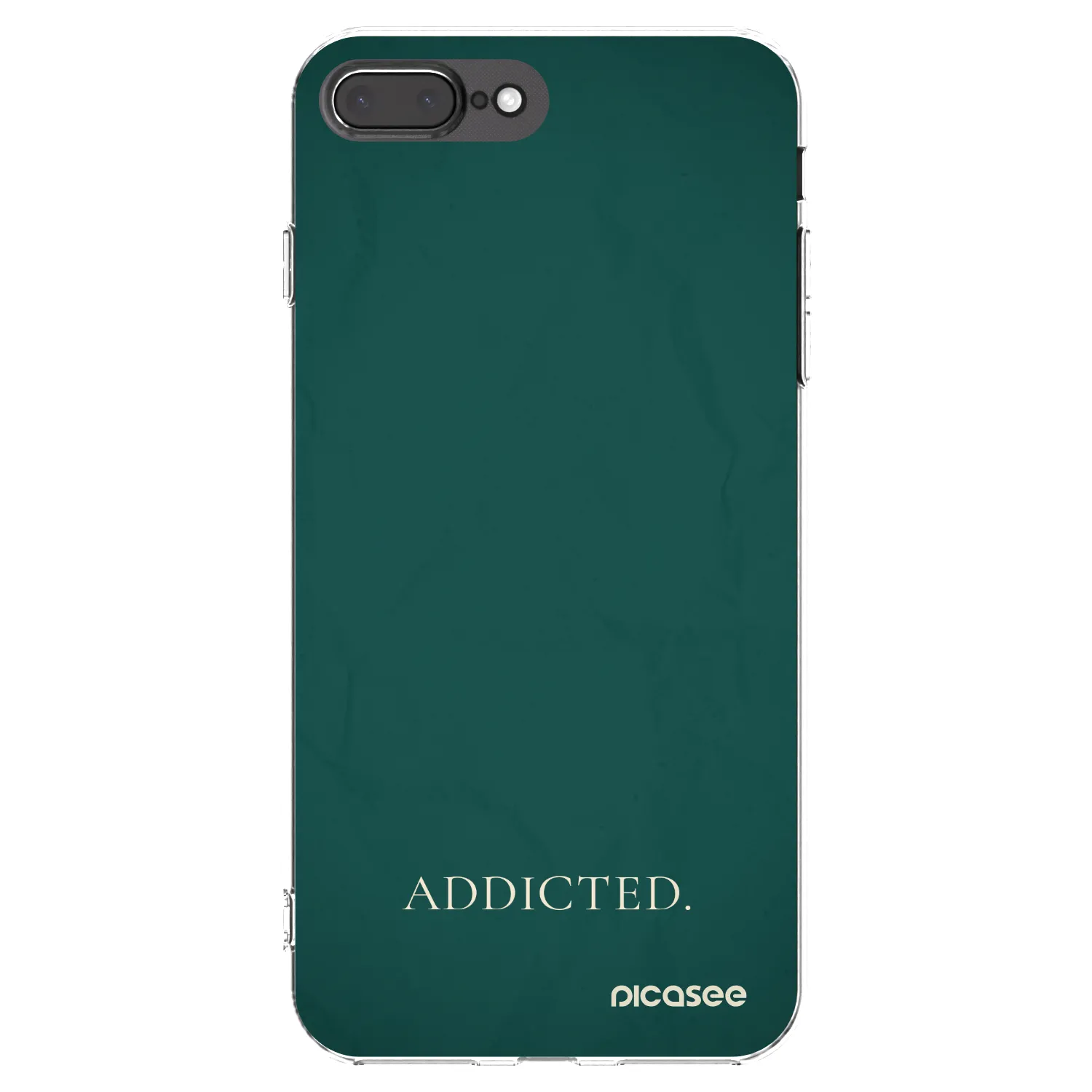 Picasee διαφανής θήκη σιλικόνης Apple iPhone 8 Plus - Addicted