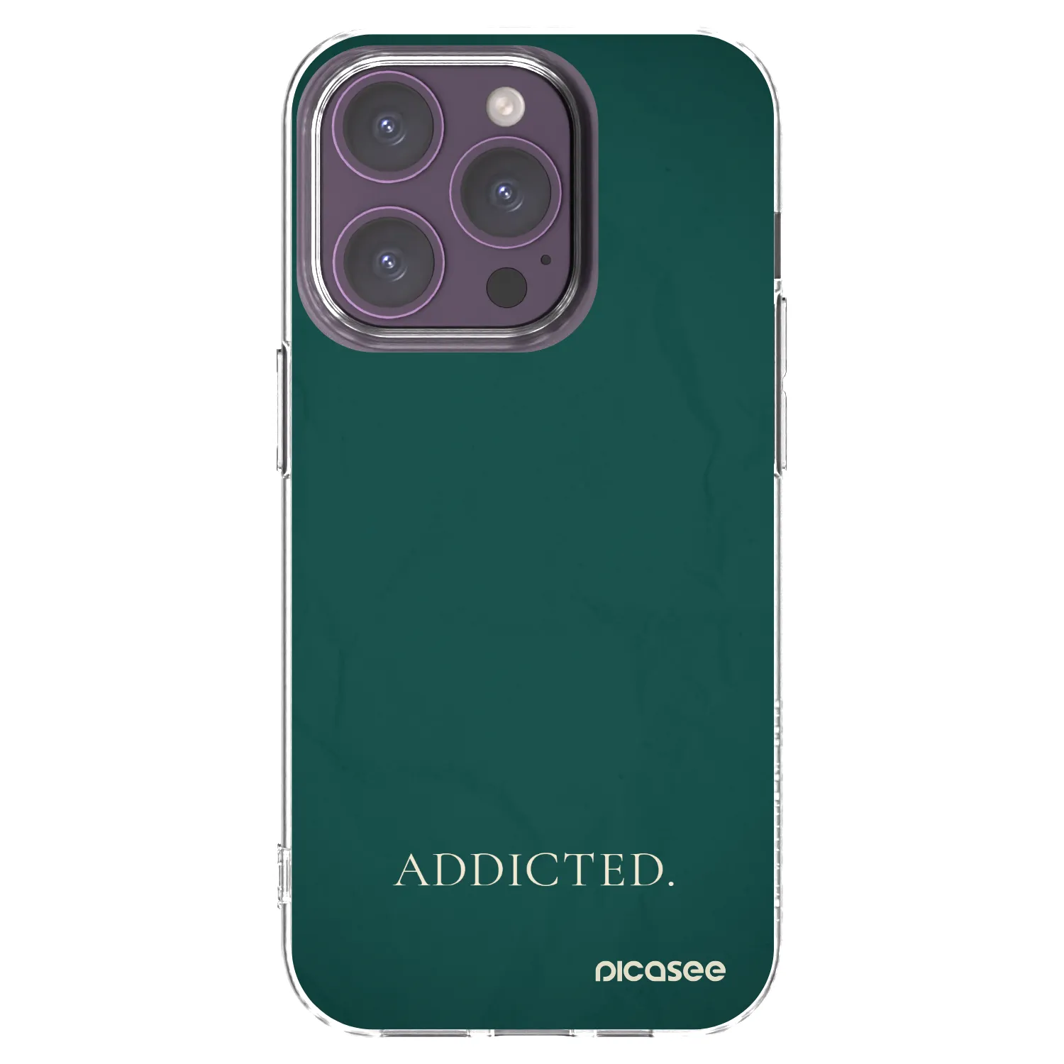 Picasee διαφανής θήκη σιλικόνης Apple iPhone 14 Pro - Addicted
