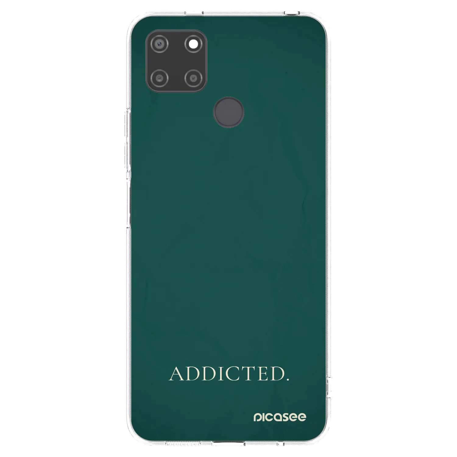 Picasee διαφανής θήκη σιλικόνης Realme C21Y - Addicted