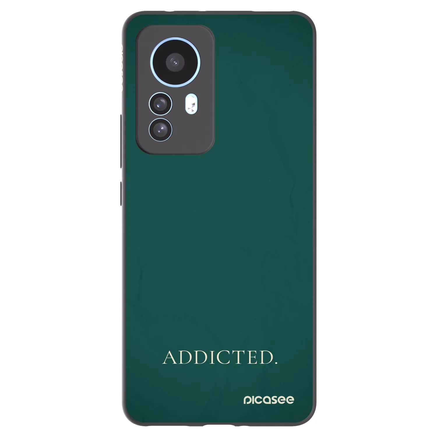 Picasee Μαύρη θήκη σιλικόνης για Xiaomi 12T Pro - Addicted