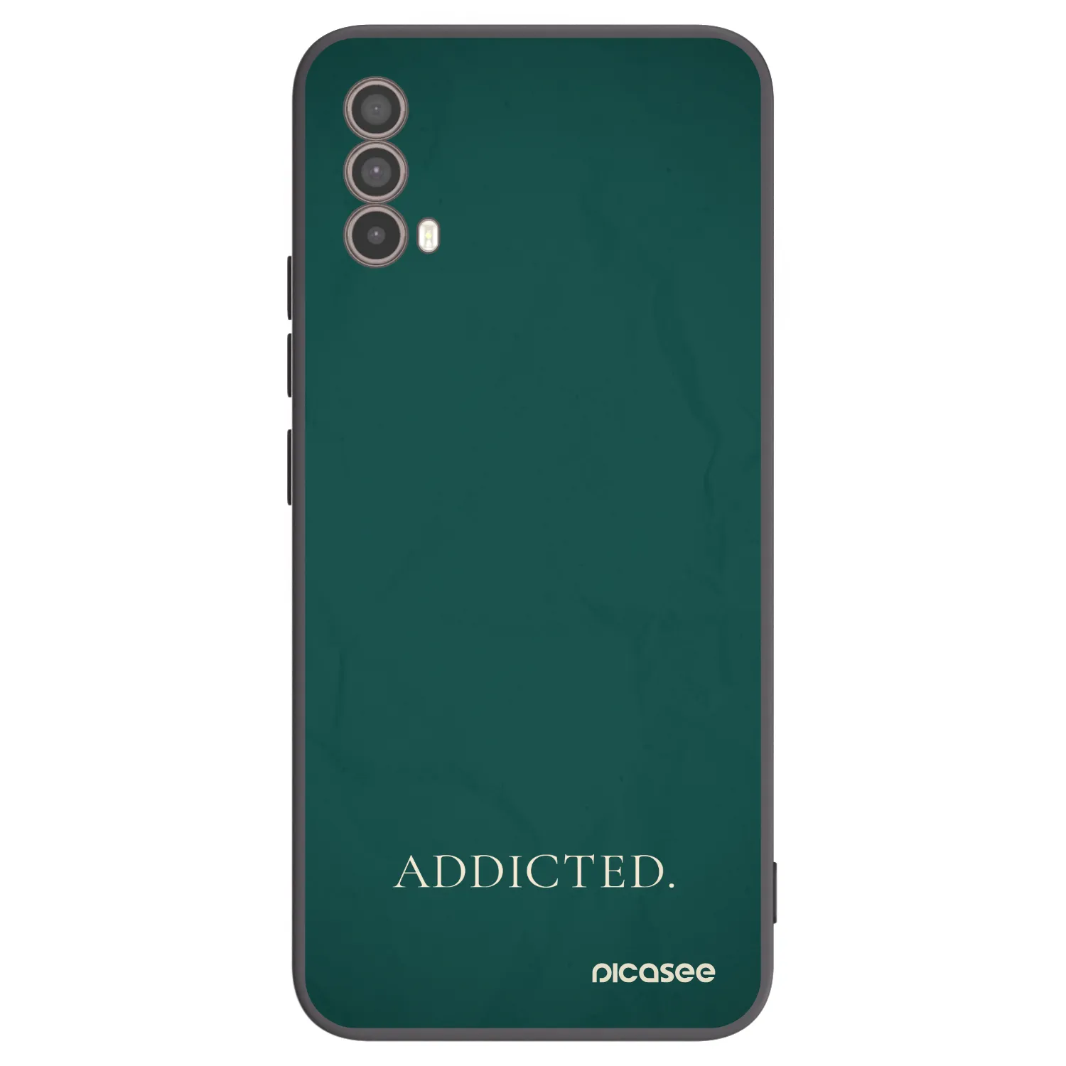 Picasee Μαύρη θήκη σιλικόνης για Motorola Moto E40 - Addicted