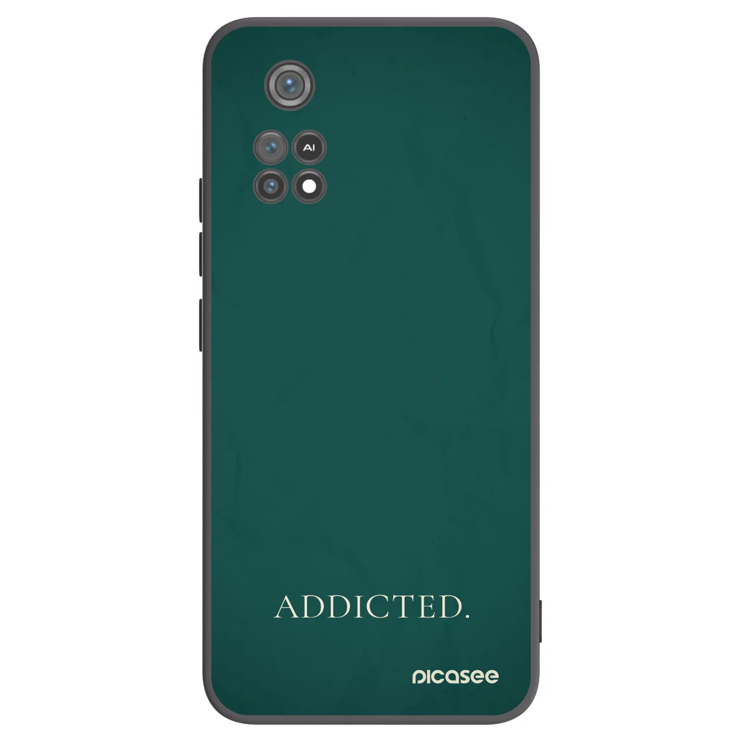 Picasee Μαύρη θήκη σιλικόνης για Xiaomi Poco M4 Pro - Addicted