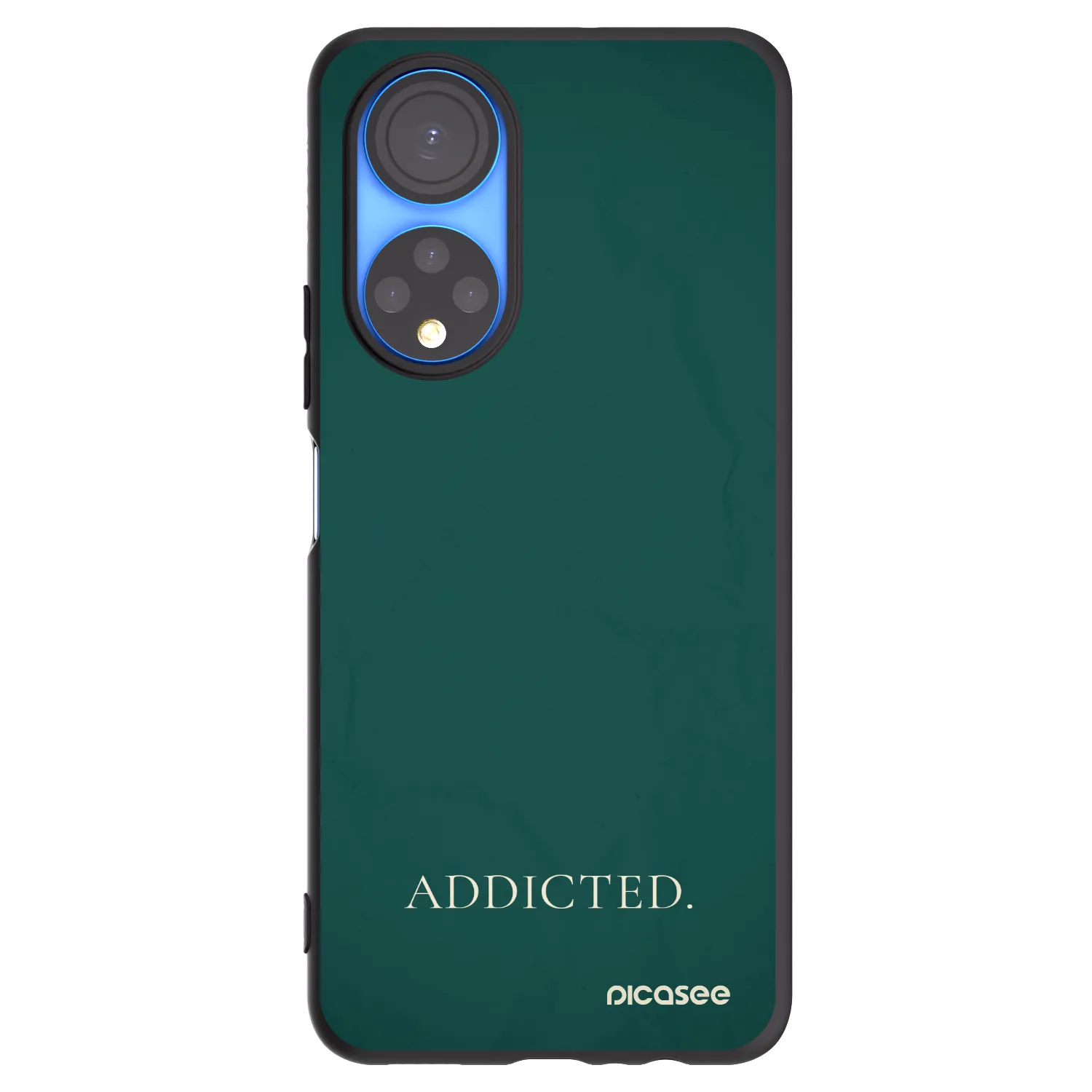 Picasee Μαύρη θήκη σιλικόνης για Honor X7 - Addicted