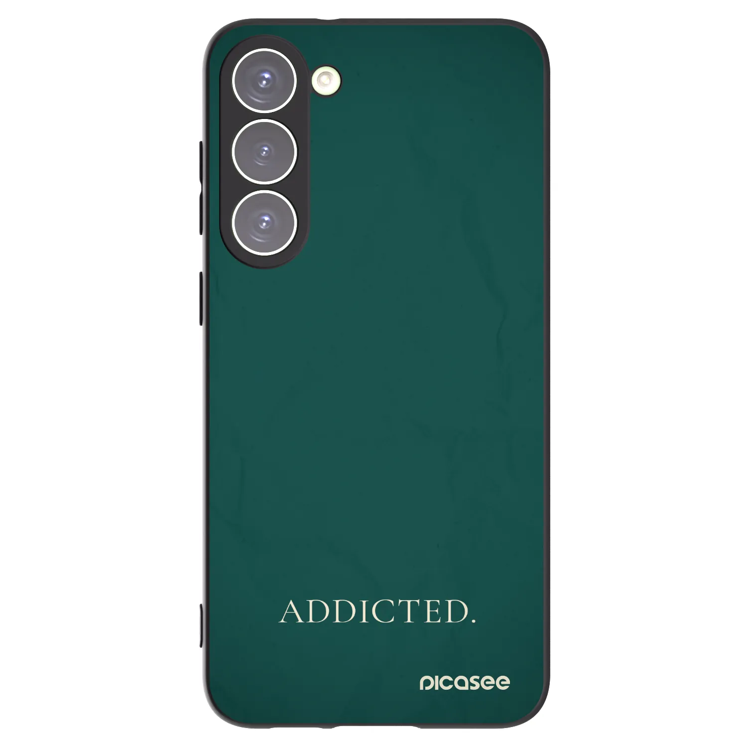 Picasee Μαύρη θήκη σιλικόνης για Samsung Galaxy S23+ 5G - Addicted