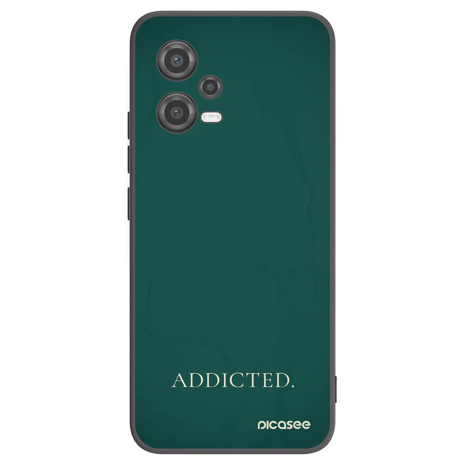 Picasee Μαύρη θήκη σιλικόνης για Xiaomi Poco X5 - Addicted