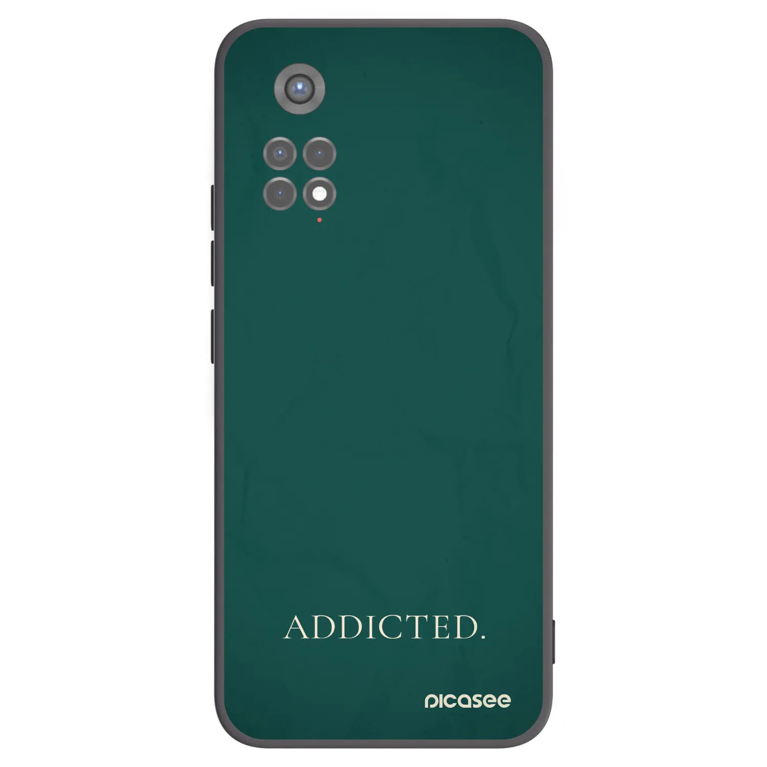 Picasee Μαύρη θήκη σιλικόνης για Xiaomi Redmi Note 11S 5G - Addicted