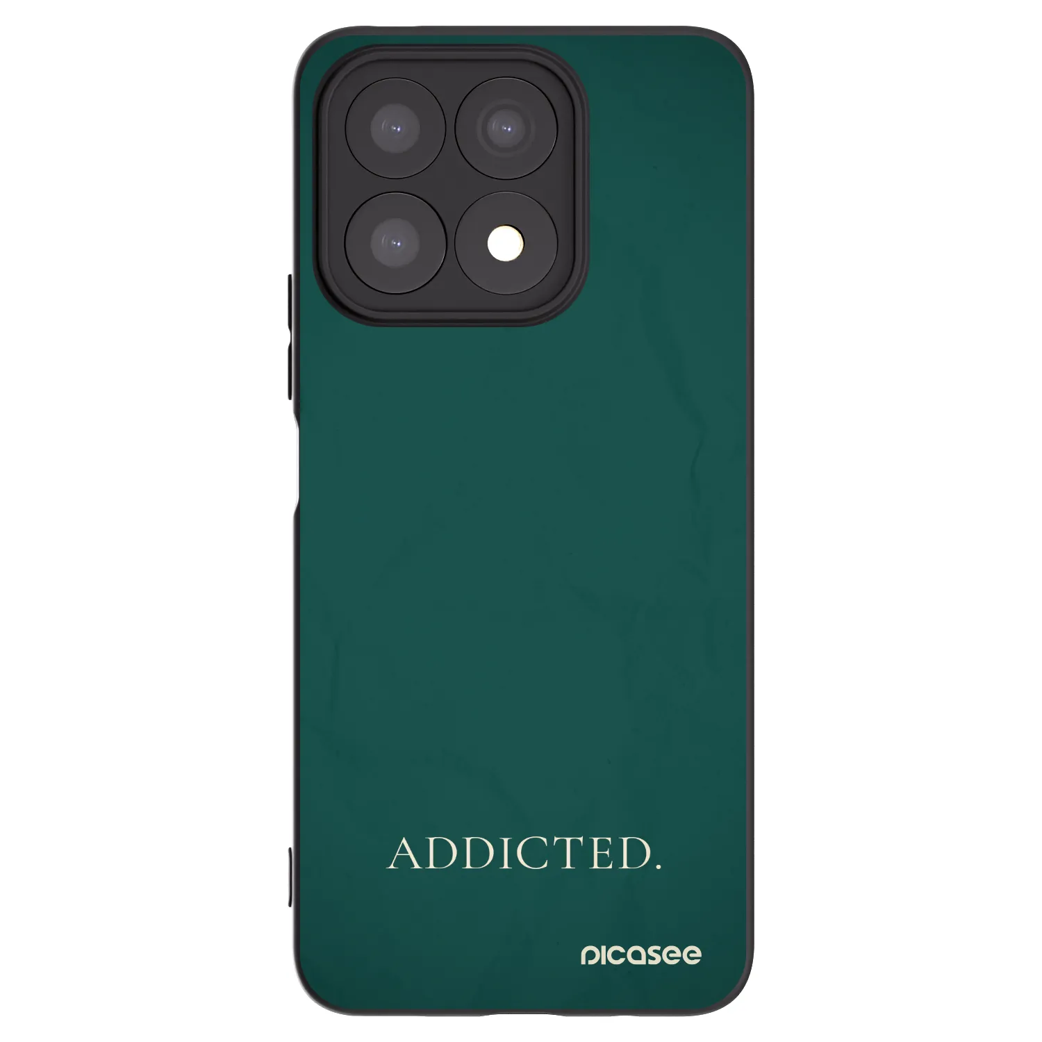 Picasee Μαύρη θήκη σιλικόνης για Honor X8a - Addicted
