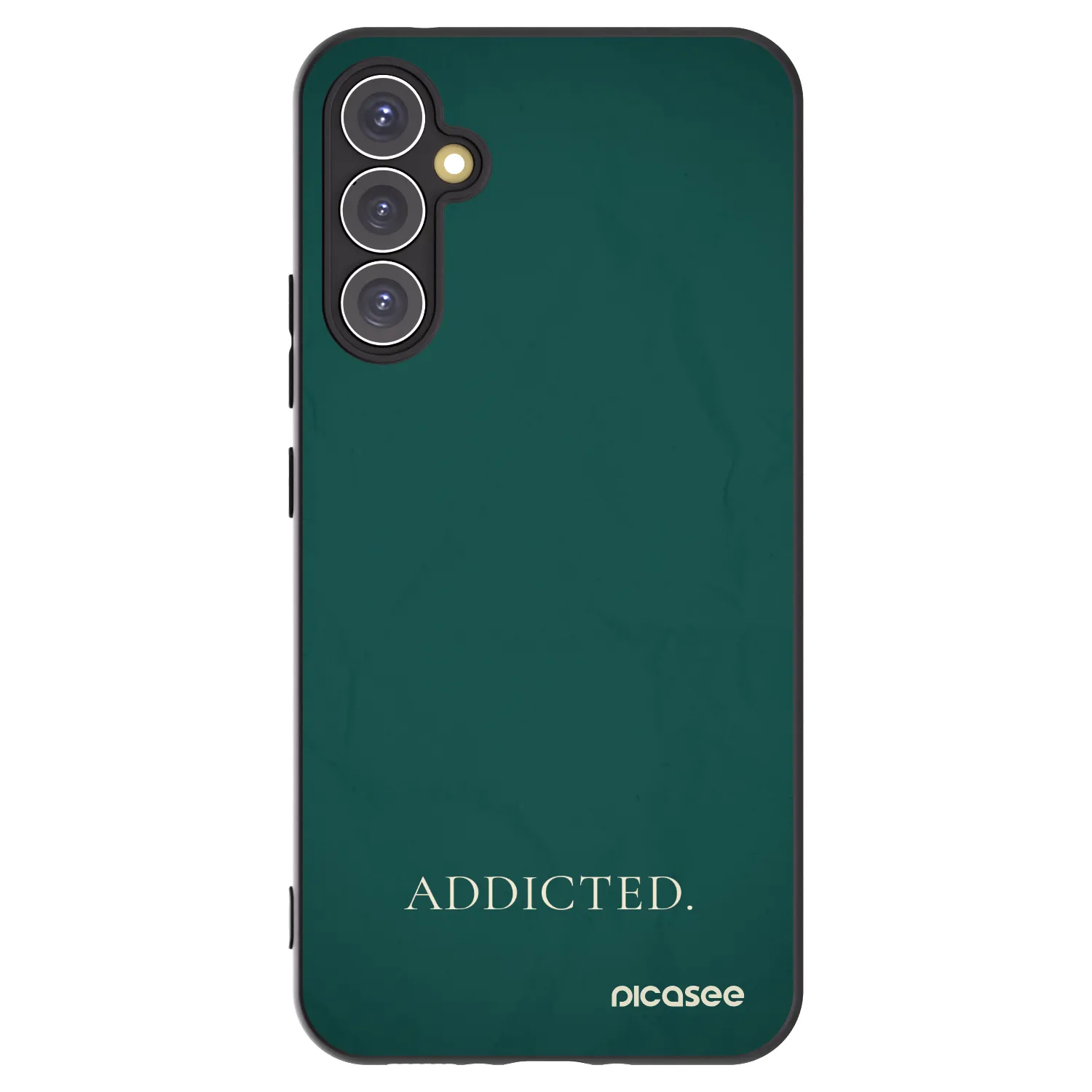 Picasee Μαύρη θήκη σιλικόνης για Samsung Galaxy A34 5G A346B - Addicted