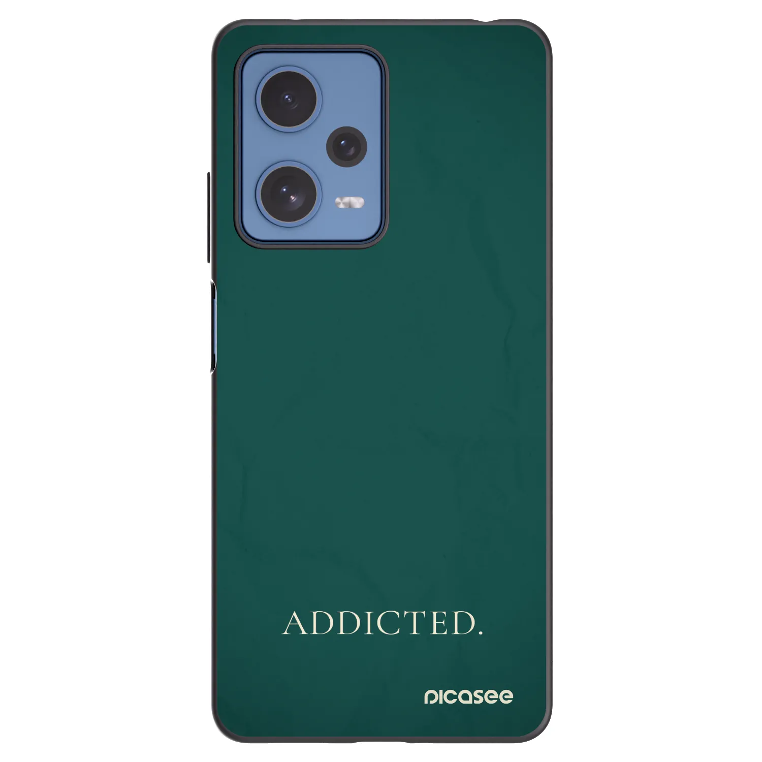 Picasee Μαύρη θήκη σιλικόνης για Xiaomi Redmi Note 12 Pro 5G - Addicted