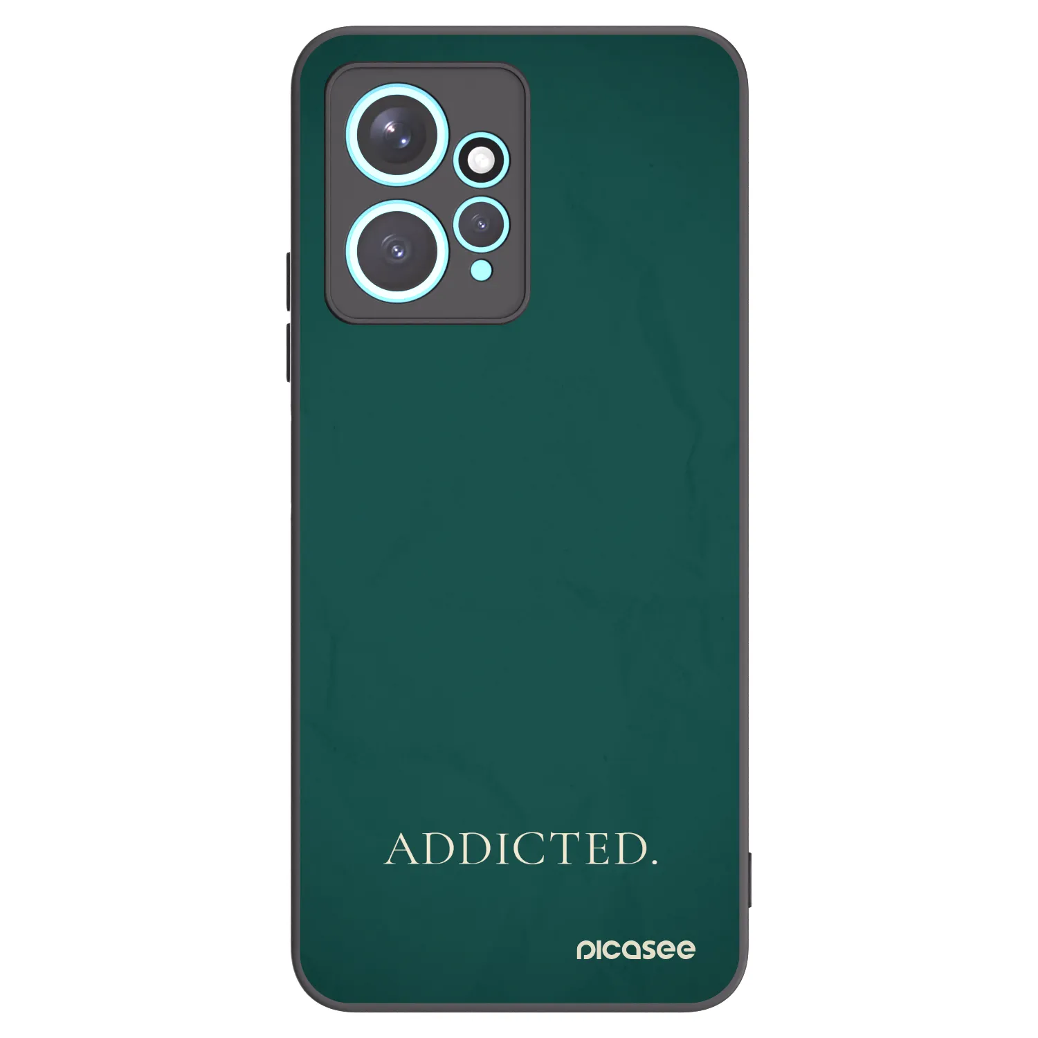 Picasee Μαύρη θήκη σιλικόνης για Xiaomi Redmi Note 12 4G - Addicted