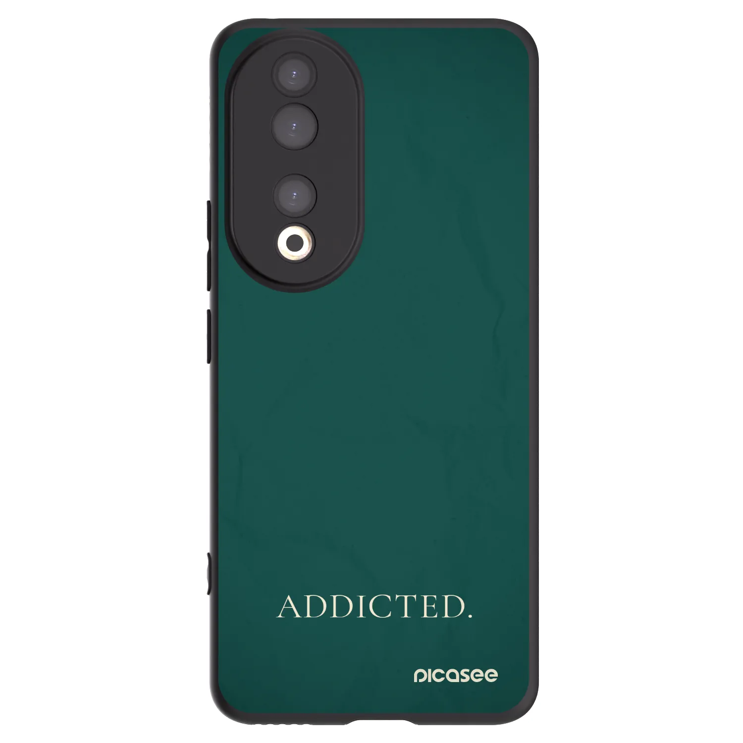 Picasee Μαύρη θήκη σιλικόνης για Honor 90 5G - Addicted