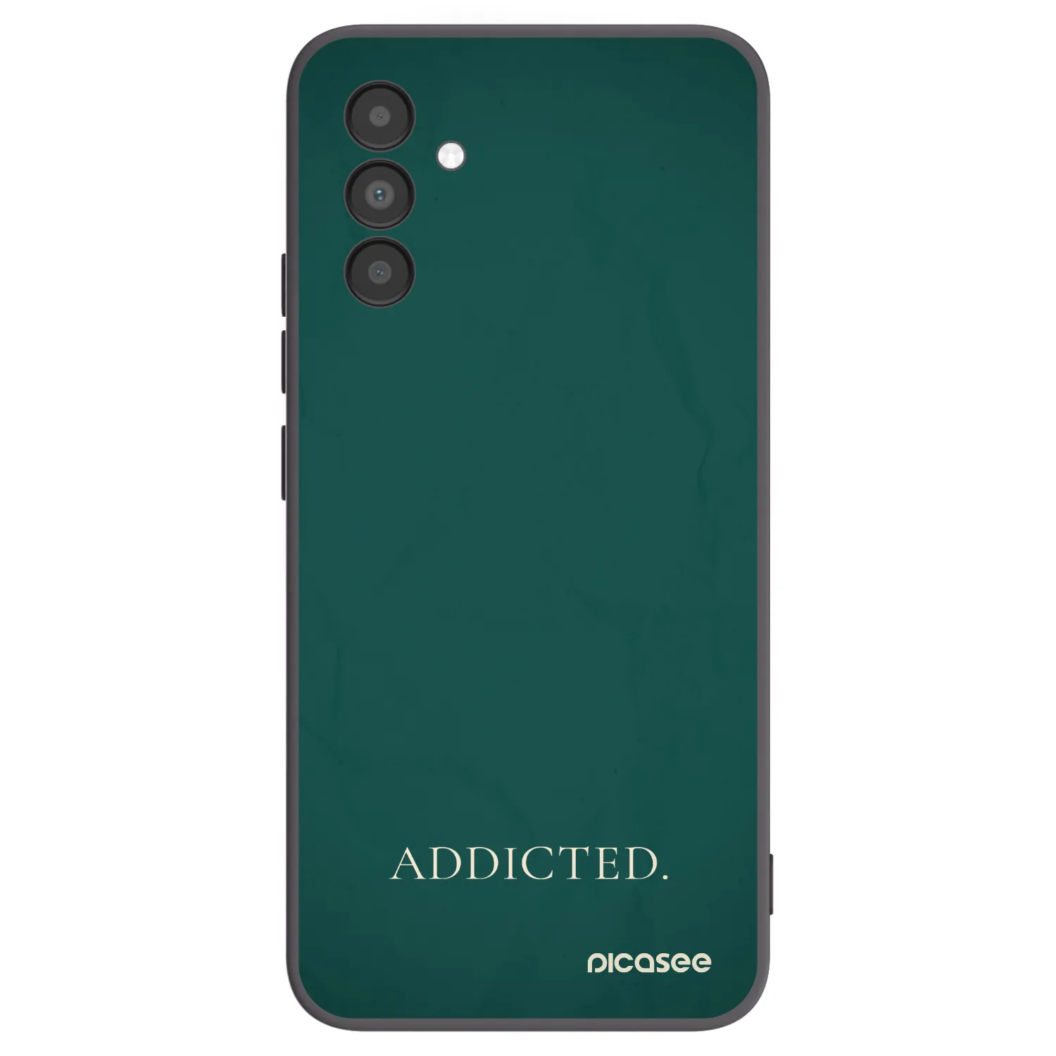 Picasee Μαύρη θήκη σιλικόνης για Samsung Galaxy A04s A047F - Addicted