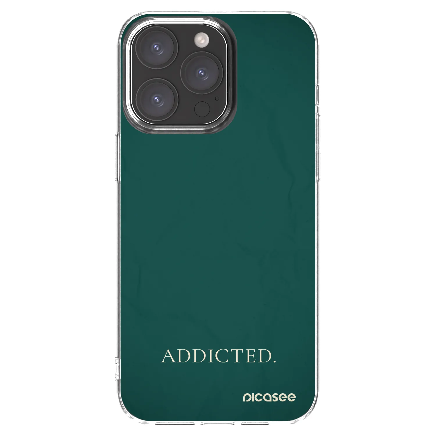 Picasee διαφανής θήκη σιλικόνης Apple iPhone 15 Pro Max - Addicted