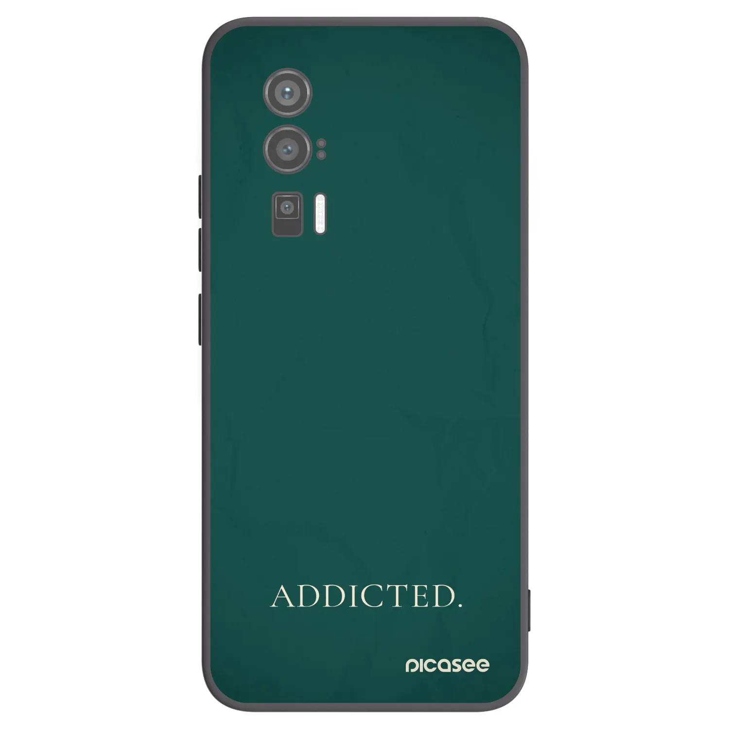 Picasee Μαύρη θήκη σιλικόνης για Xiaomi Poco F5 Pro 5G - Addicted