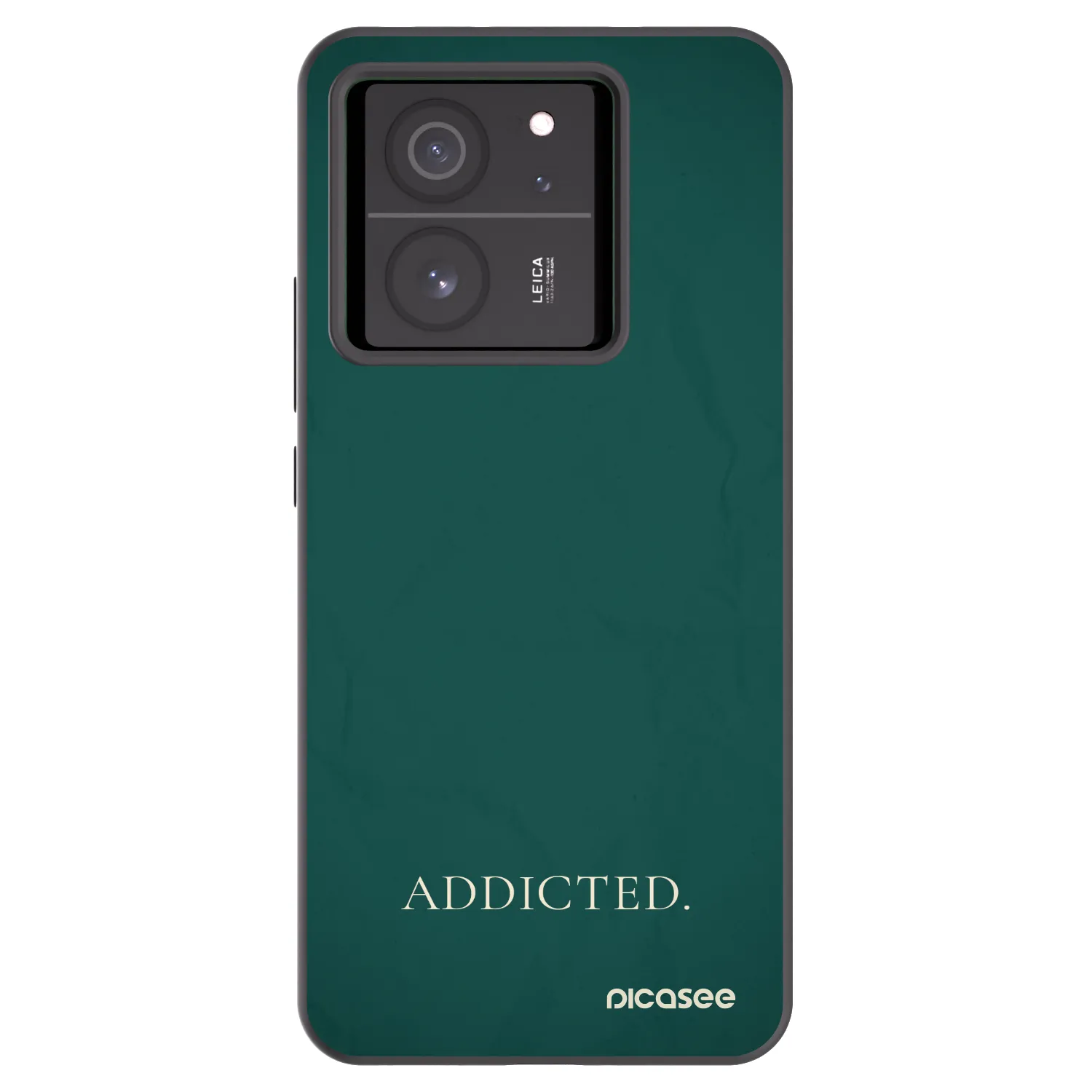 Picasee Μαύρη θήκη σιλικόνης για Xiaomi 13T - Addicted