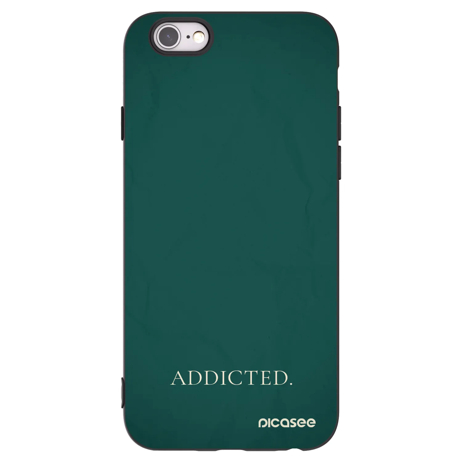 Picasee Μαύρη θήκη σιλικόνης για Apple iPhone 6/6S - Addicted