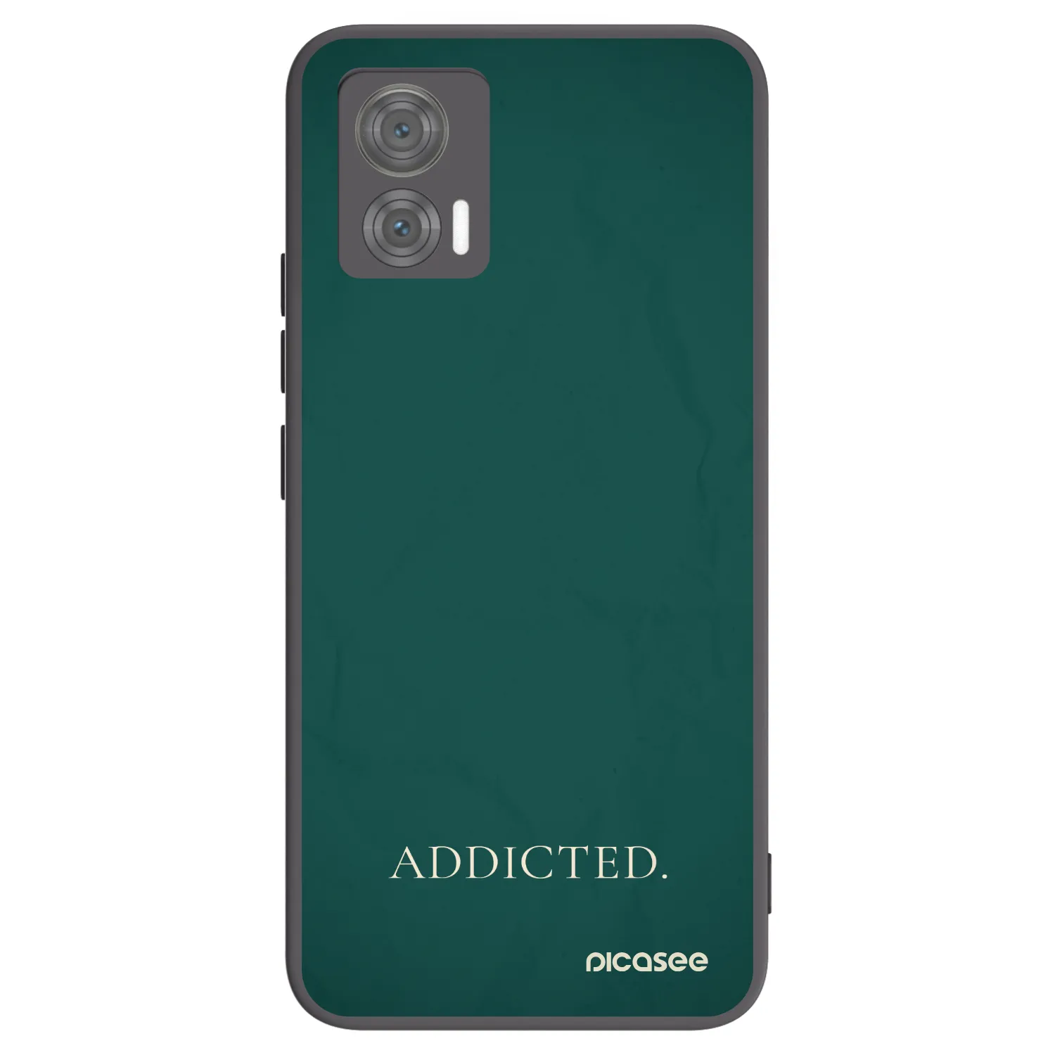 Picasee Μαύρη θήκη σιλικόνης για Motorola Edge 30 Neo - Addicted