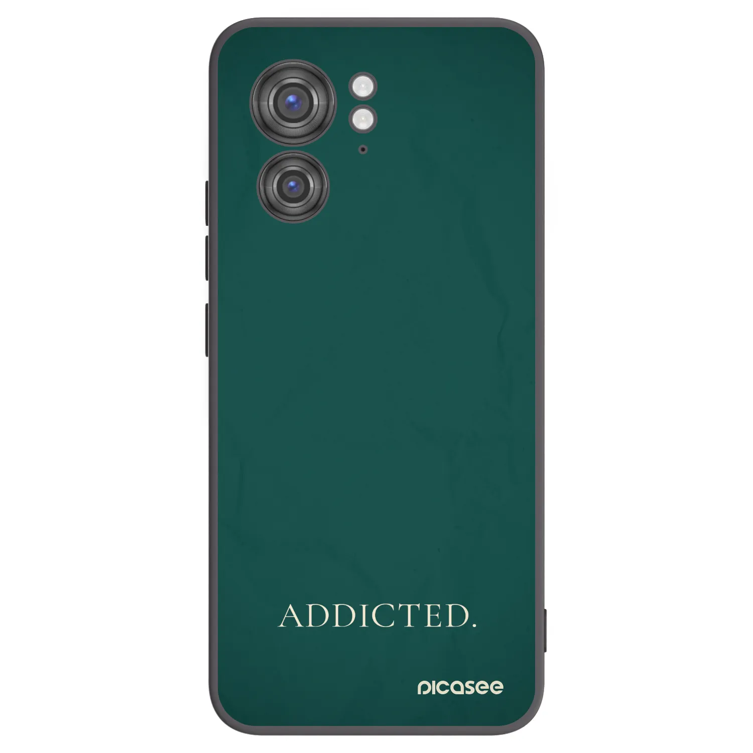 Picasee Μαύρη θήκη σιλικόνης για Motorola Edge 40 - Addicted