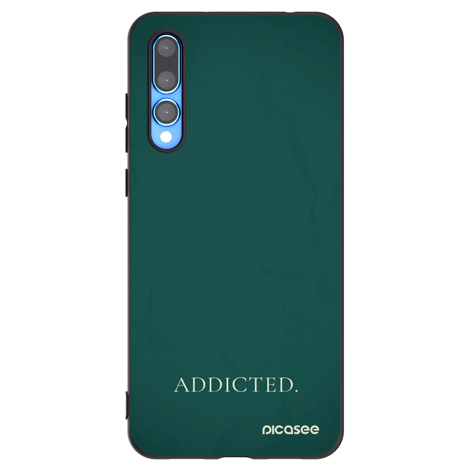 Picasee Μαύρη θήκη σιλικόνης για Huawei P20 Pro - Addicted