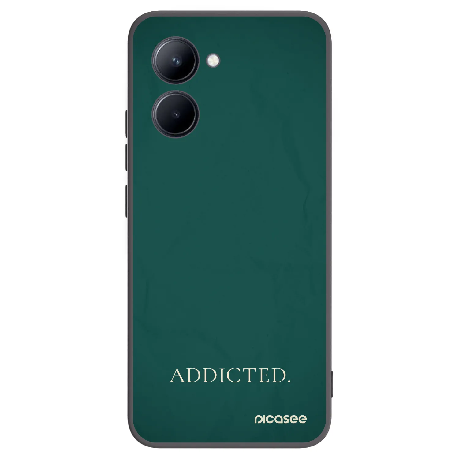 Picasee Μαύρη θήκη σιλικόνης για Realme C33 (2023) - Addicted