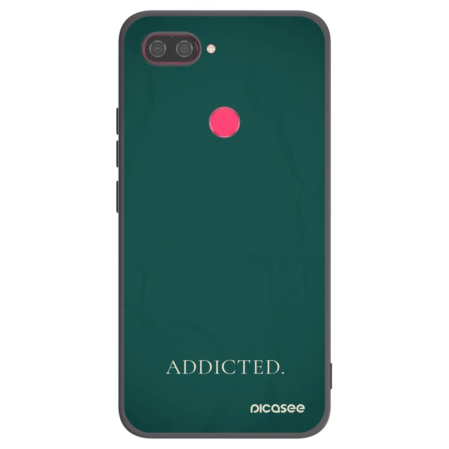 Picasee Μαύρη θήκη σιλικόνης για Xiaomi Mi 8 Lite - Addicted