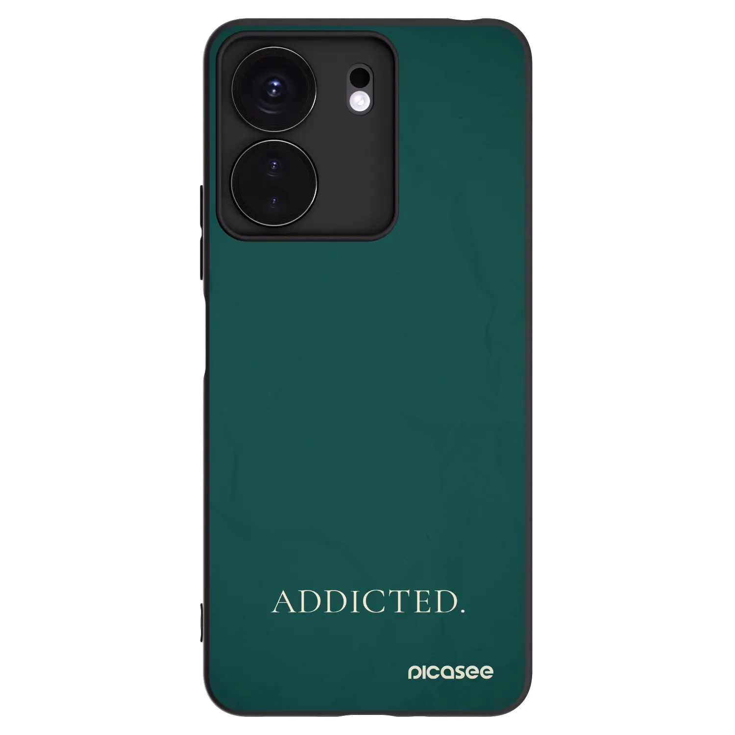 Picasee Μαύρη θήκη σιλικόνης για Xiaomi Redmi 13C 4G - Addicted
