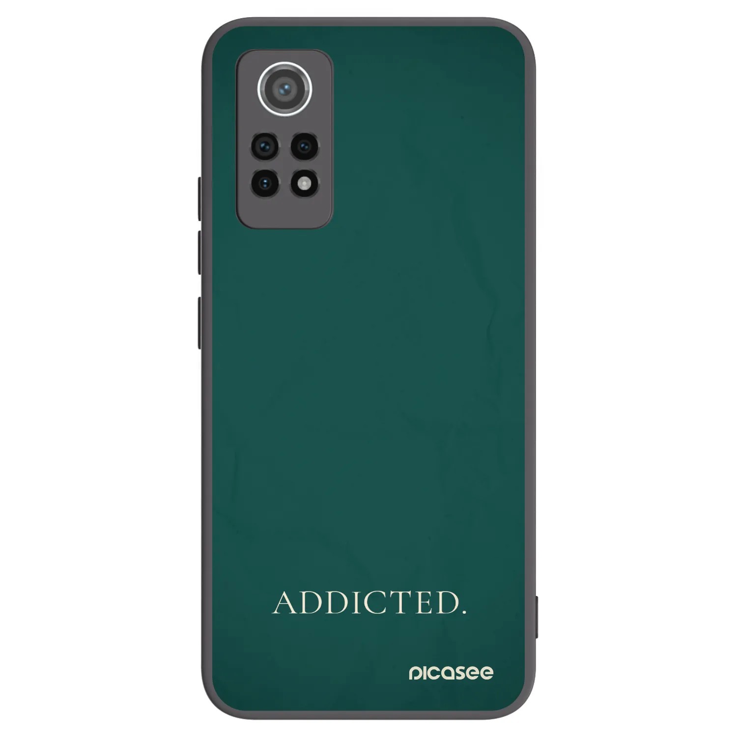 Picasee Μαύρη θήκη σιλικόνης για Xiaomi Redmi Note 12 Pro 4G - Addicted