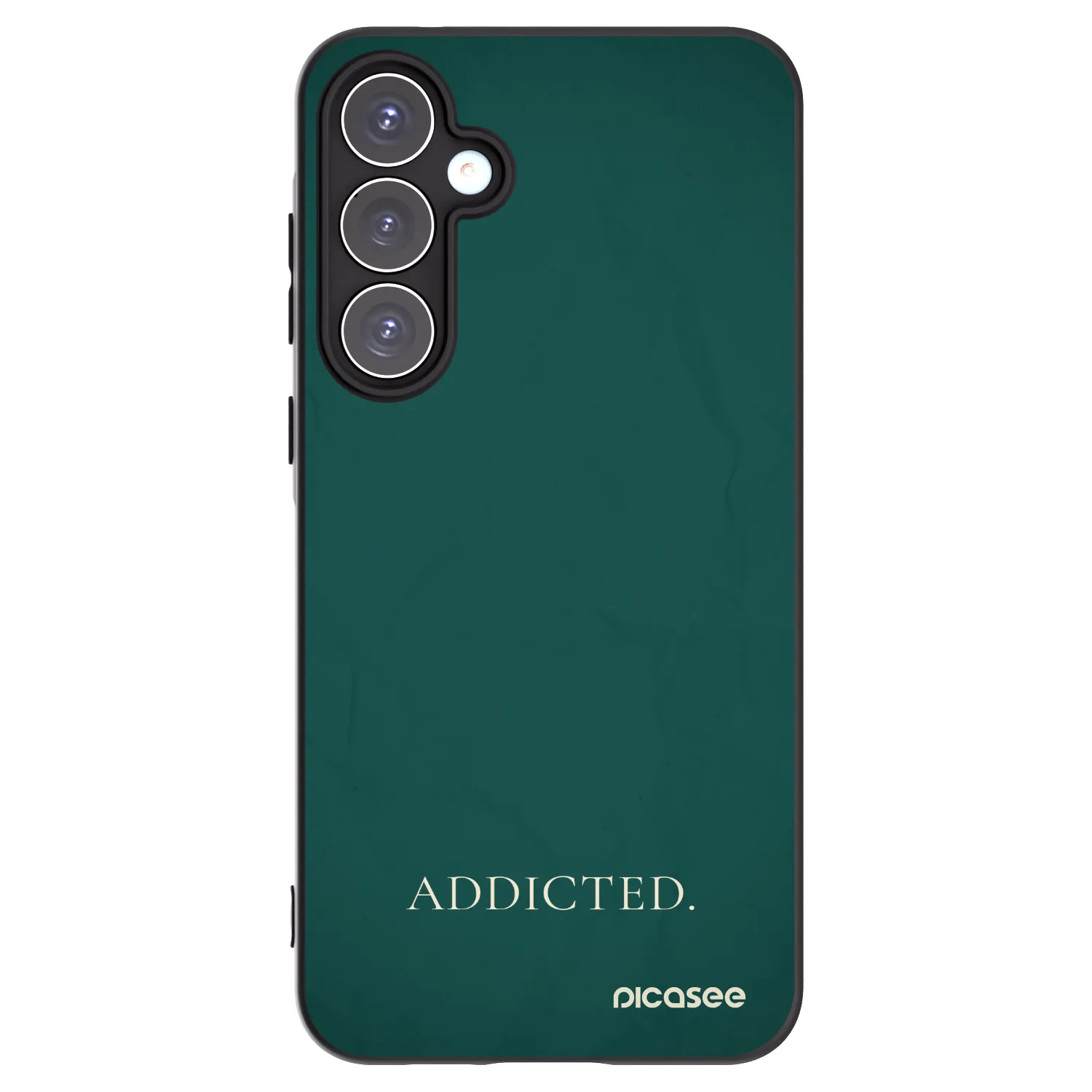 Picasee Μαύρη θήκη σιλικόνης για Samsung Galaxy A55 5G A556B - Addicted