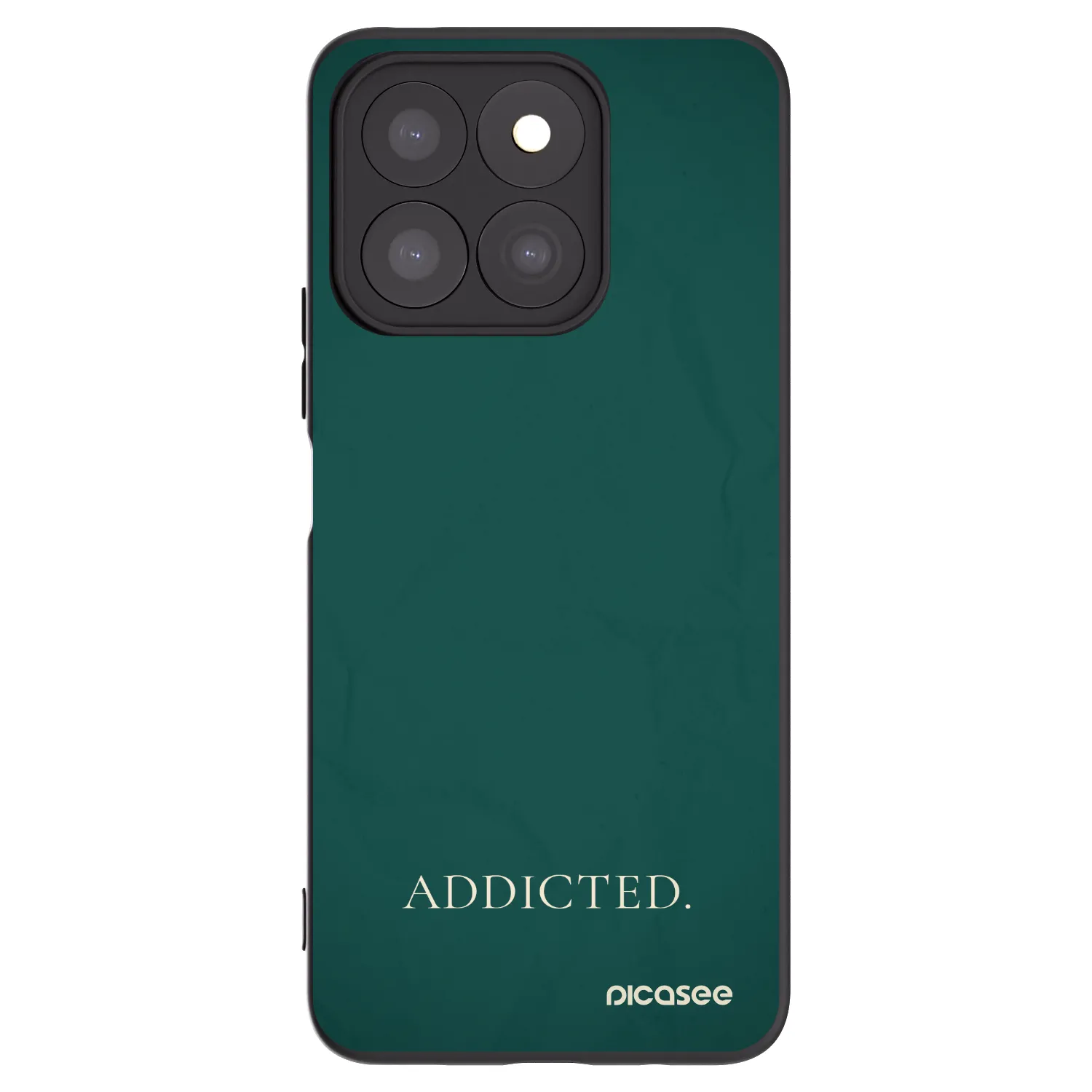 Picasee Μαύρη θήκη σιλικόνης για Honor X8b - Addicted