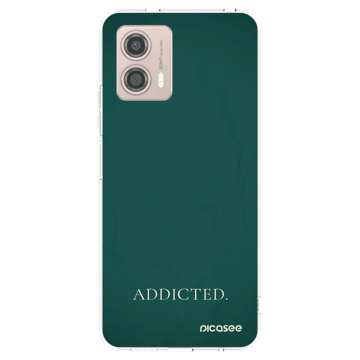 Picasee διαφανής θήκη σιλικόνης Motorola Moto G53 5G - Addicted