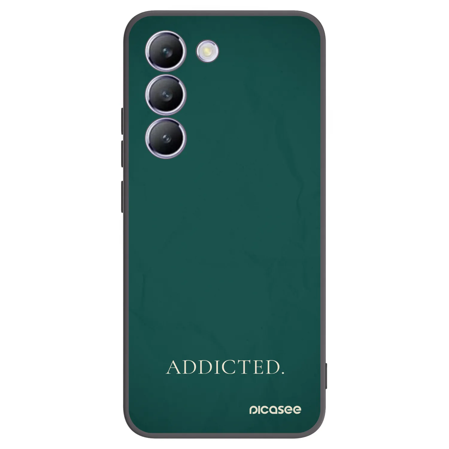 Picasee Μαύρη θήκη σιλικόνης για Vivo V40 SE 5G - Addicted