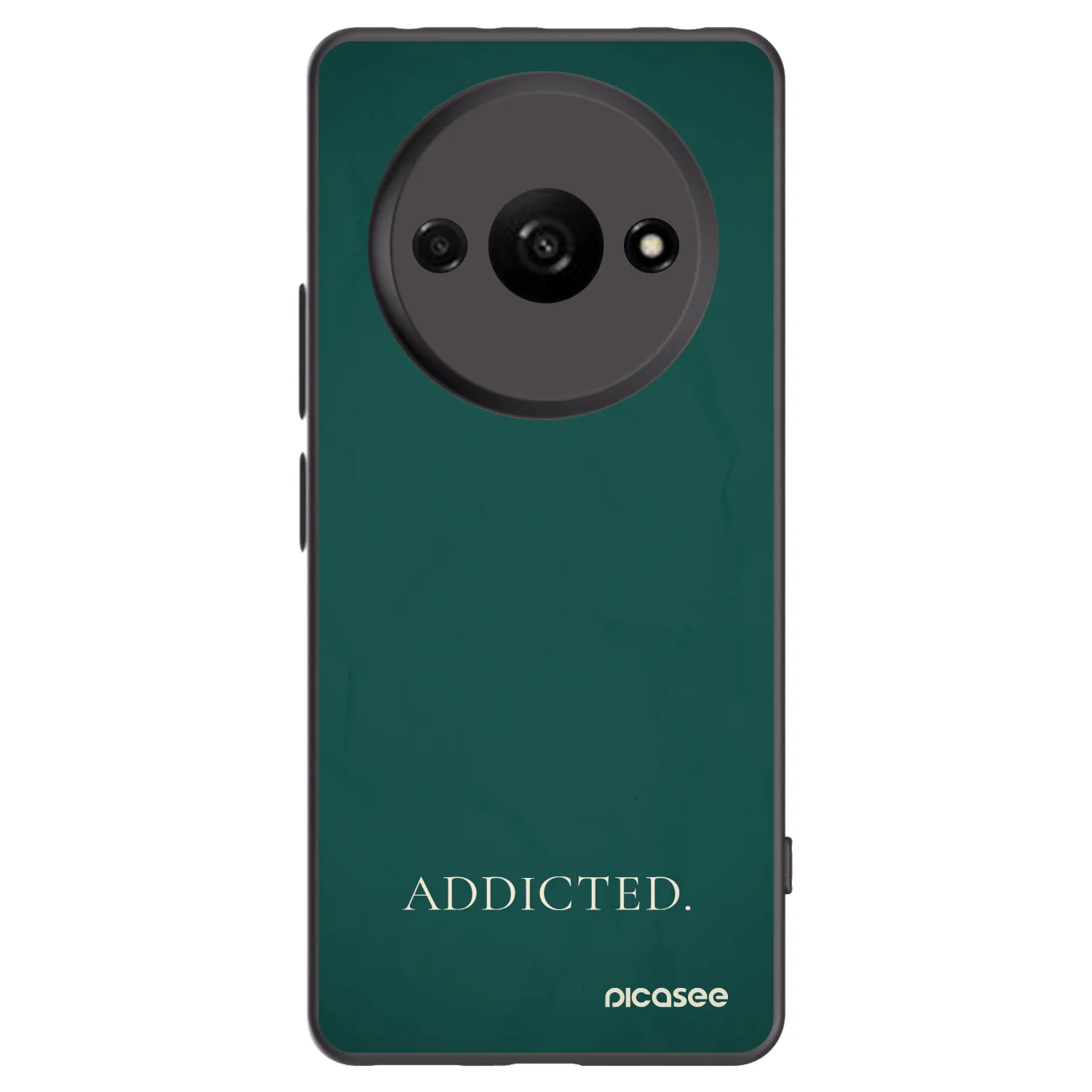Picasee Μαύρη θήκη σιλικόνης για Xiaomi Redmi A3 - Addicted
