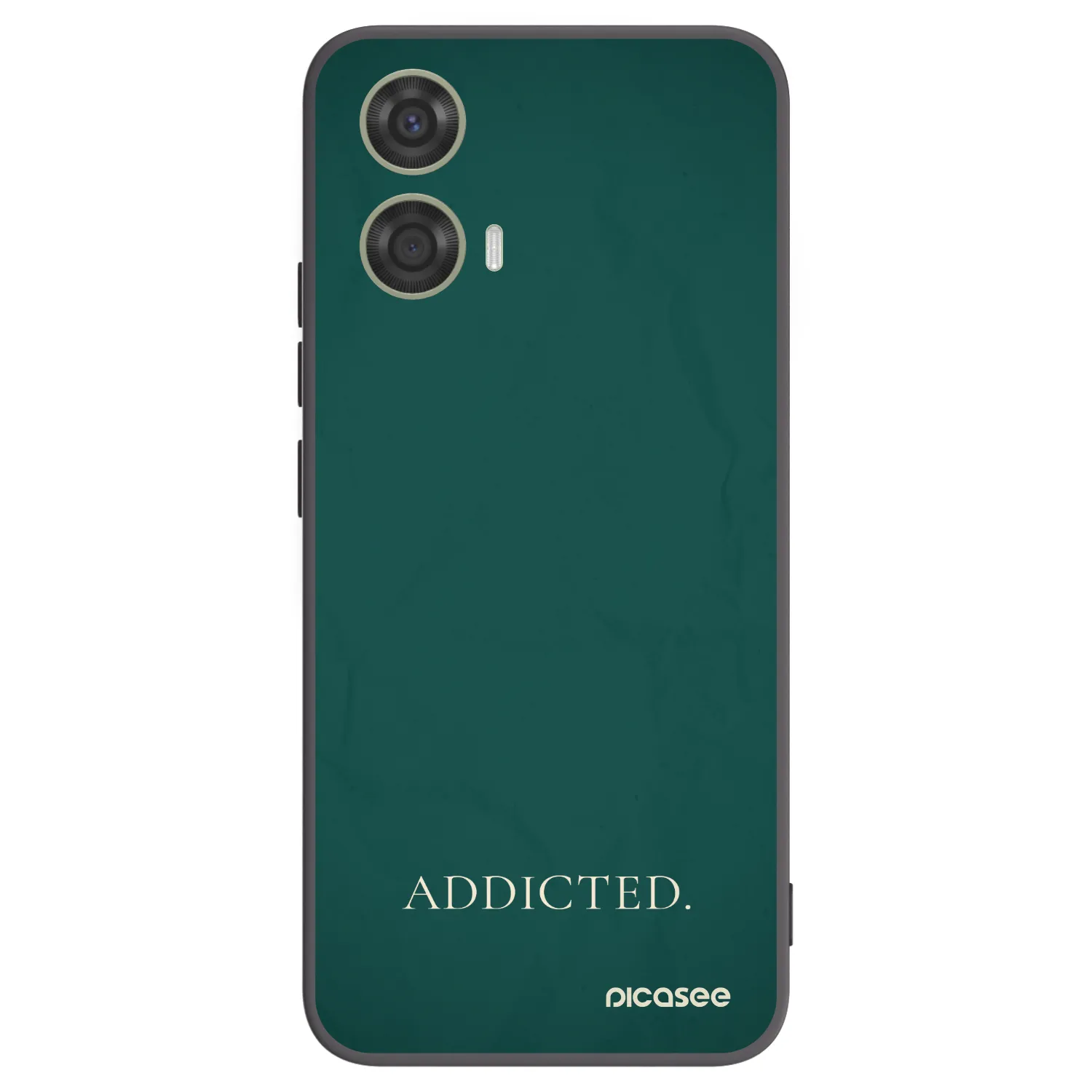 Picasee Μαύρη θήκη σιλικόνης για Motorola Moto G24 - Addicted
