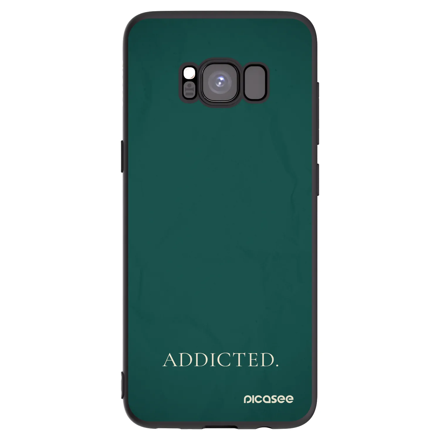 Picasee Μαύρη θήκη σιλικόνης για Samsung Galaxy S8 G950F - Addicted