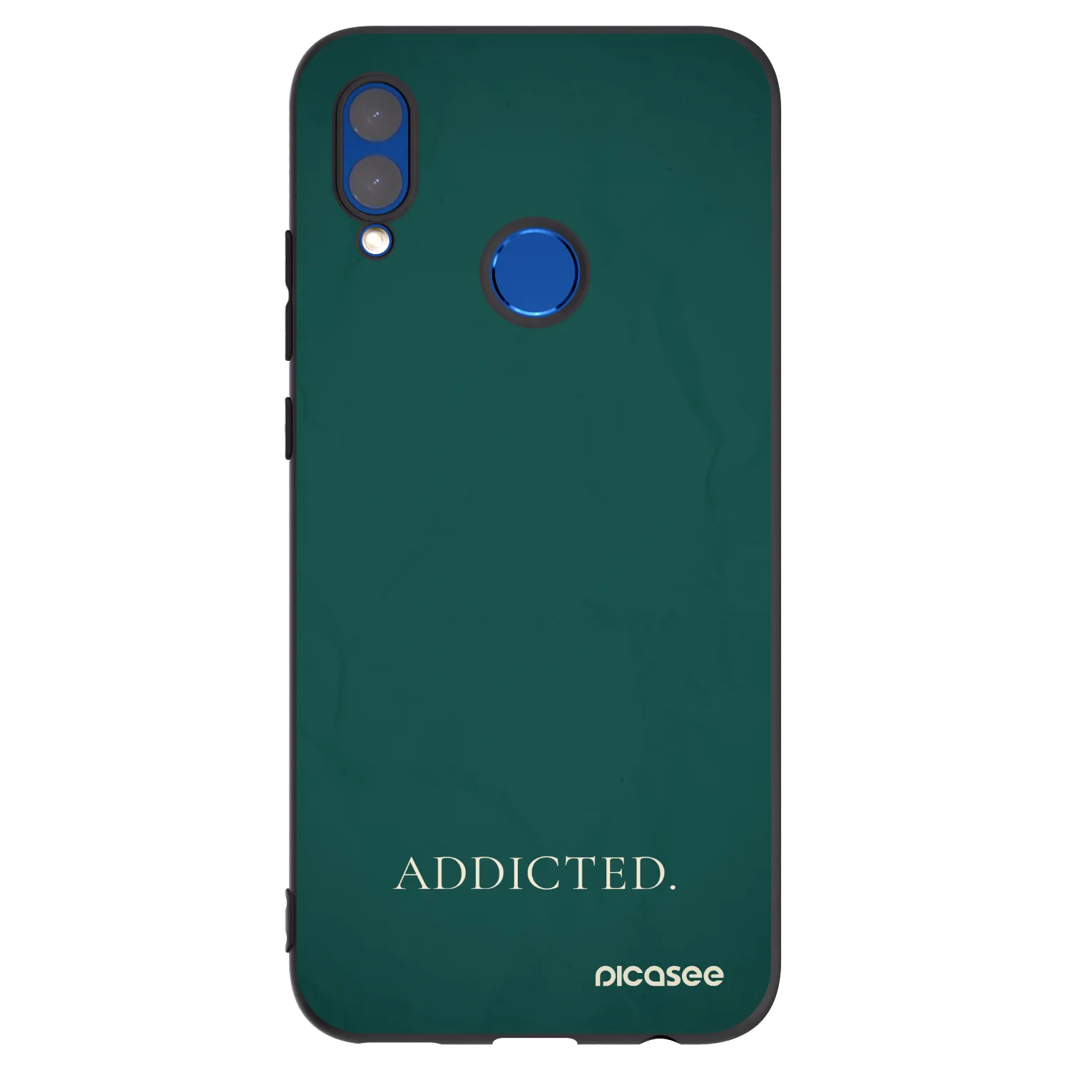Picasee Μαύρη θήκη σιλικόνης για Honor 10 Lite - Addicted