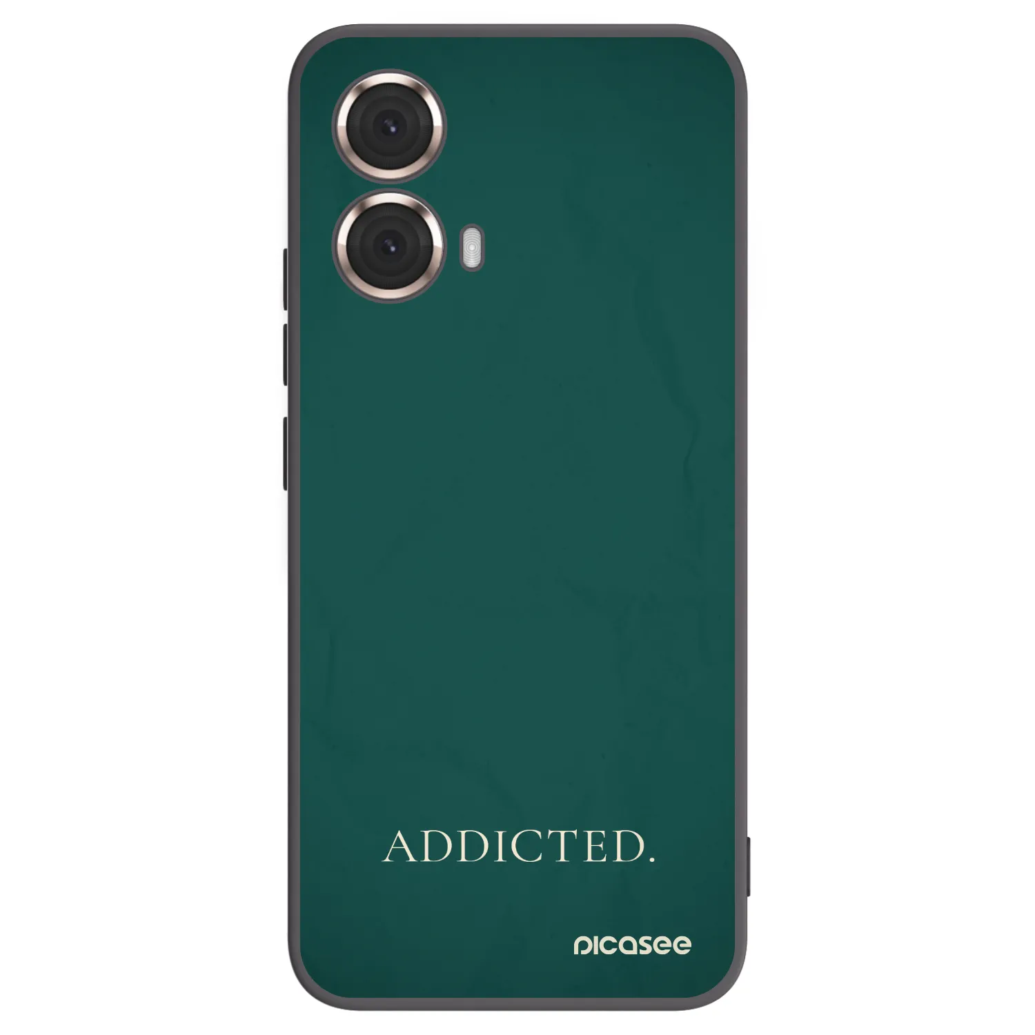 Picasee Μαύρη θήκη σιλικόνης για Motorola Moto G85 - Addicted