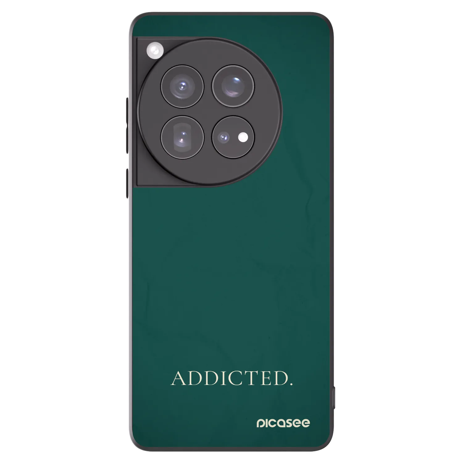 Picasee Μαύρη θήκη σιλικόνης για OnePlus 12 5G - Addicted