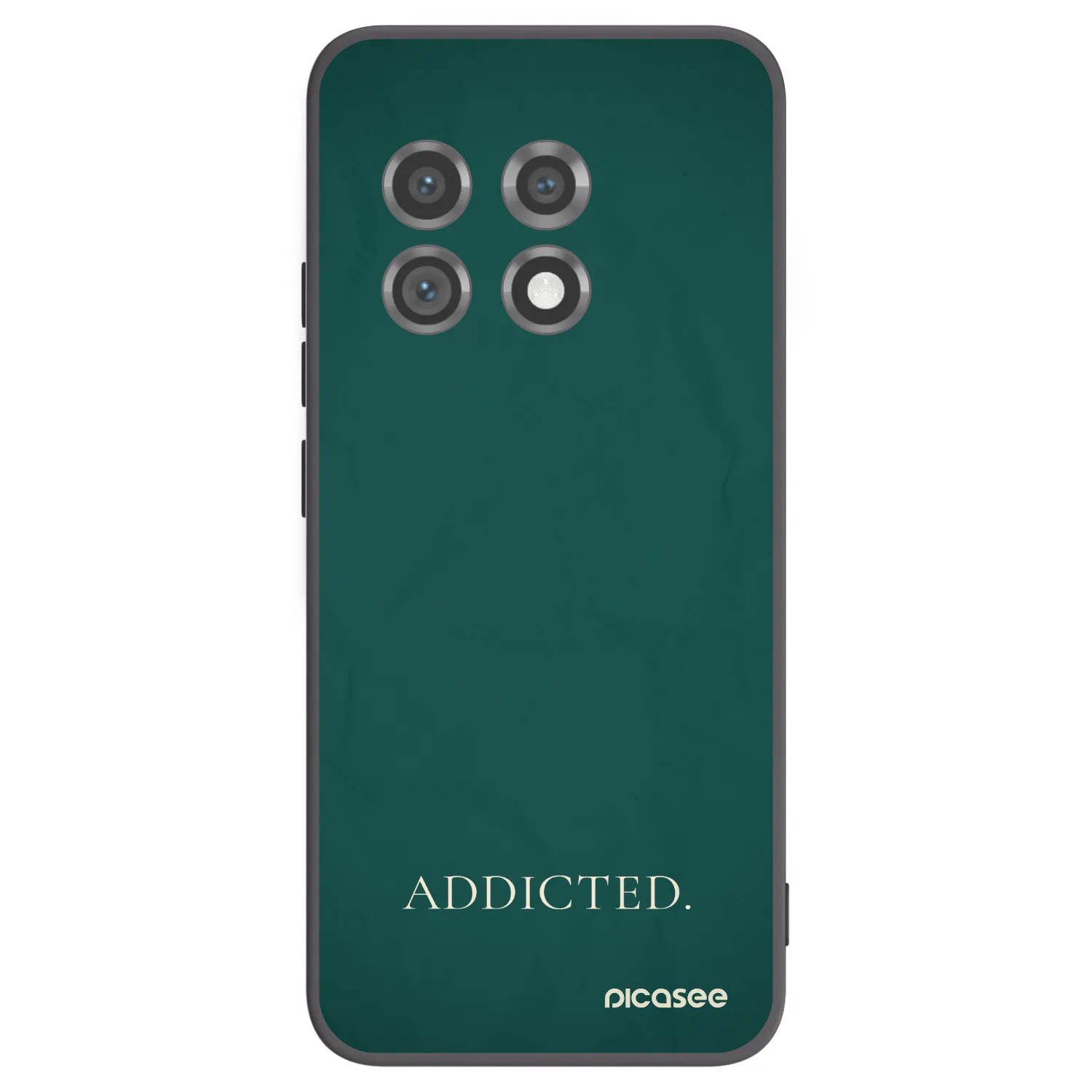 Picasee Μαύρη θήκη σιλικόνης για OnePlus 11 5G - Addicted