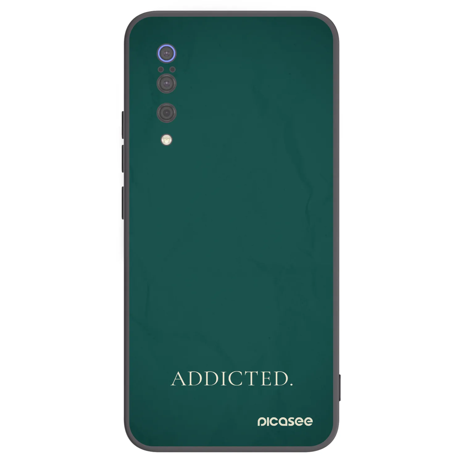 Picasee Μαύρη θήκη σιλικόνης για Xiaomi Mi 9 - Addicted
