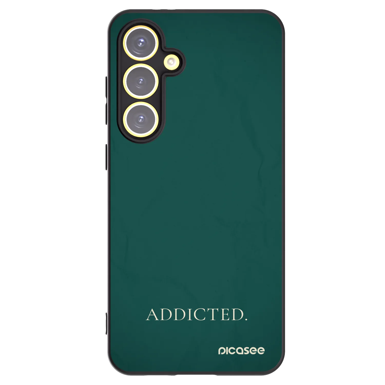 Picasee Μαύρη θήκη σιλικόνης για Samsung Galaxy S24 FE S721B - Addicted