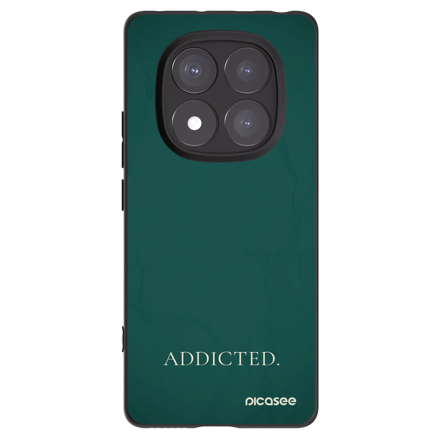 Picasee Μαύρη θήκη σιλικόνης για Xiaomi Redmi Note 14 Pro+ 5G - Addicted
