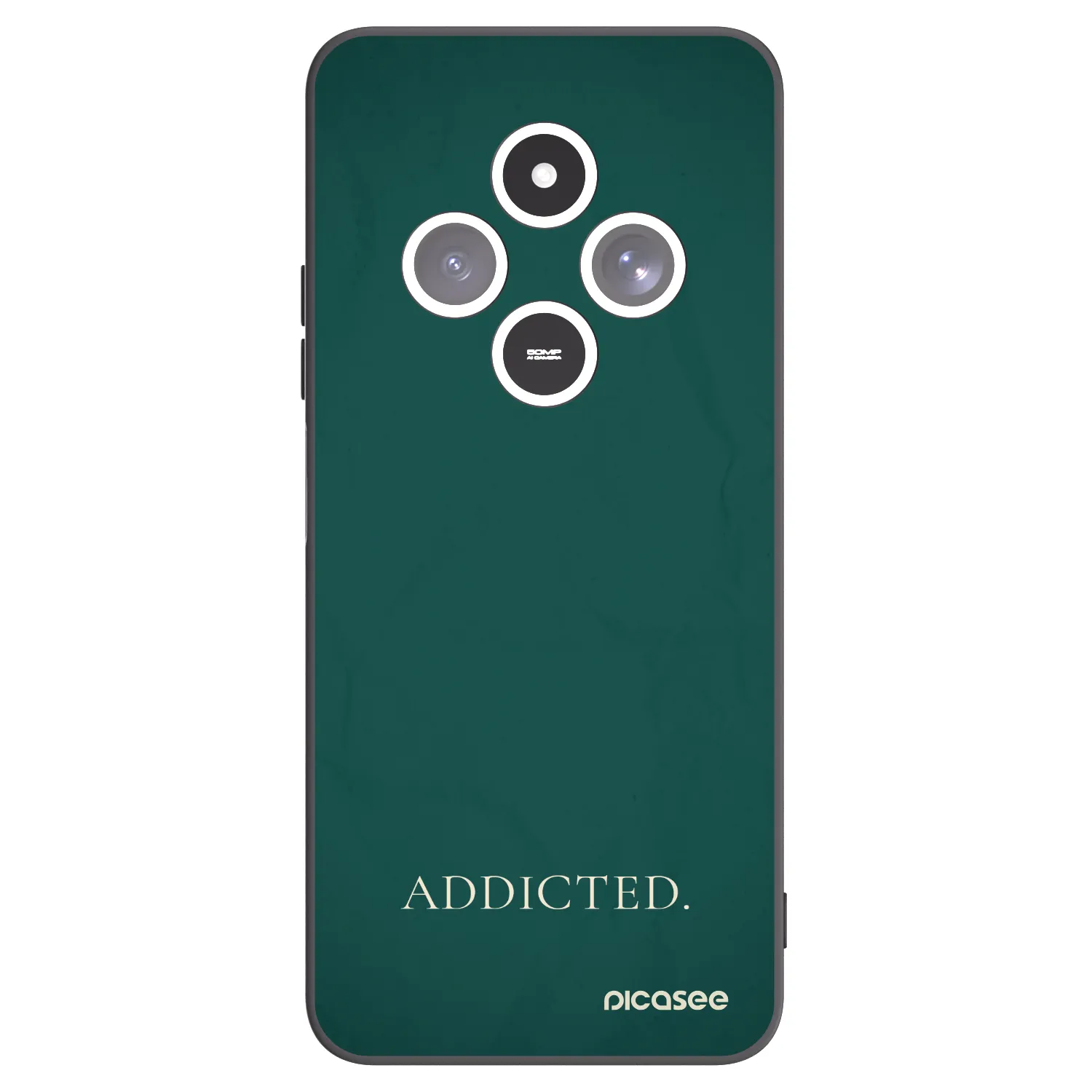 Picasee Μαύρη θήκη σιλικόνης για Xiaomi Redmi 14C - Addicted