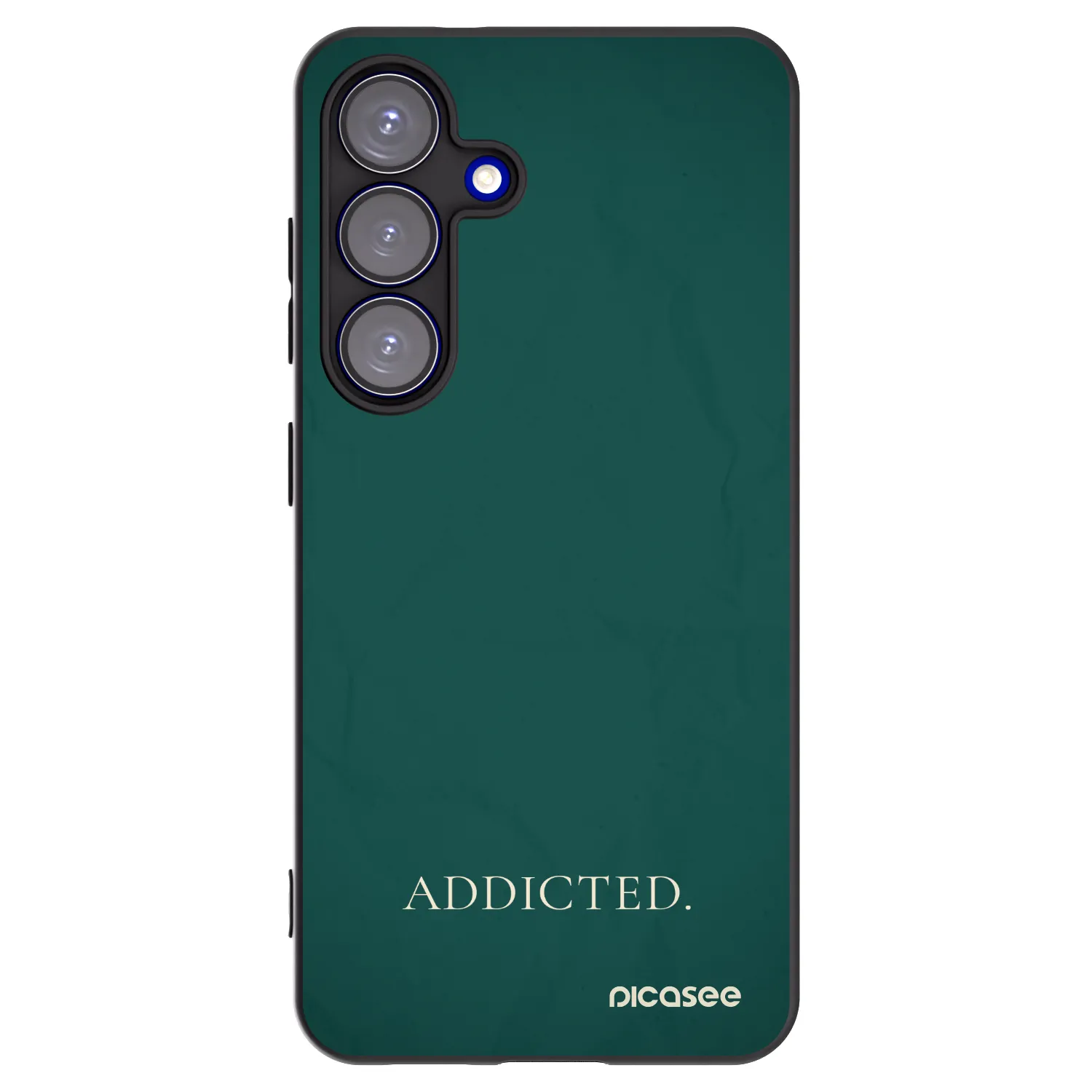 Picasee Μαύρη θήκη σιλικόνης για Samsung Galaxy S25 5G - Addicted