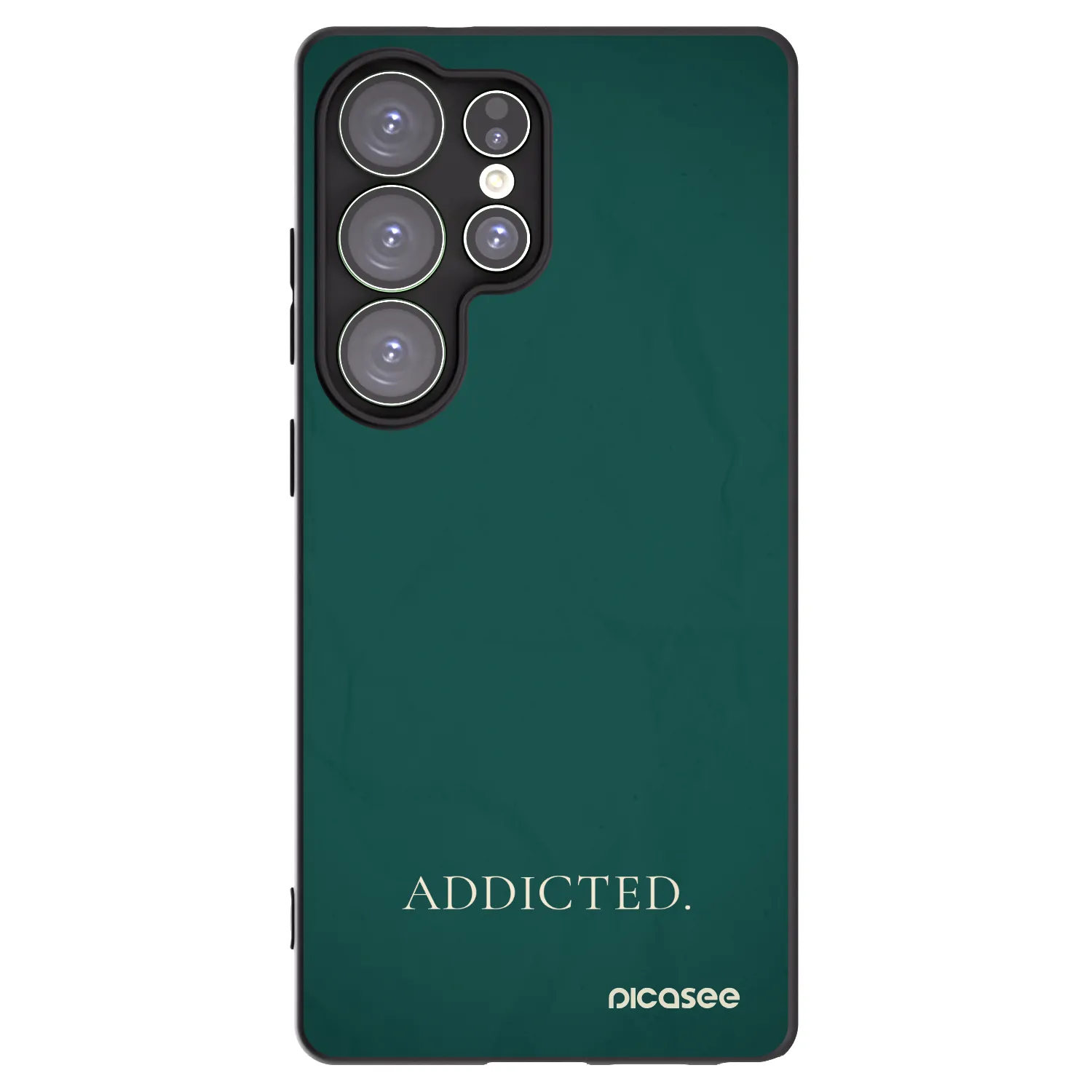 Picasee Μαύρη θήκη σιλικόνης για Samsung Galaxy S25 Ultra 5G - Addicted