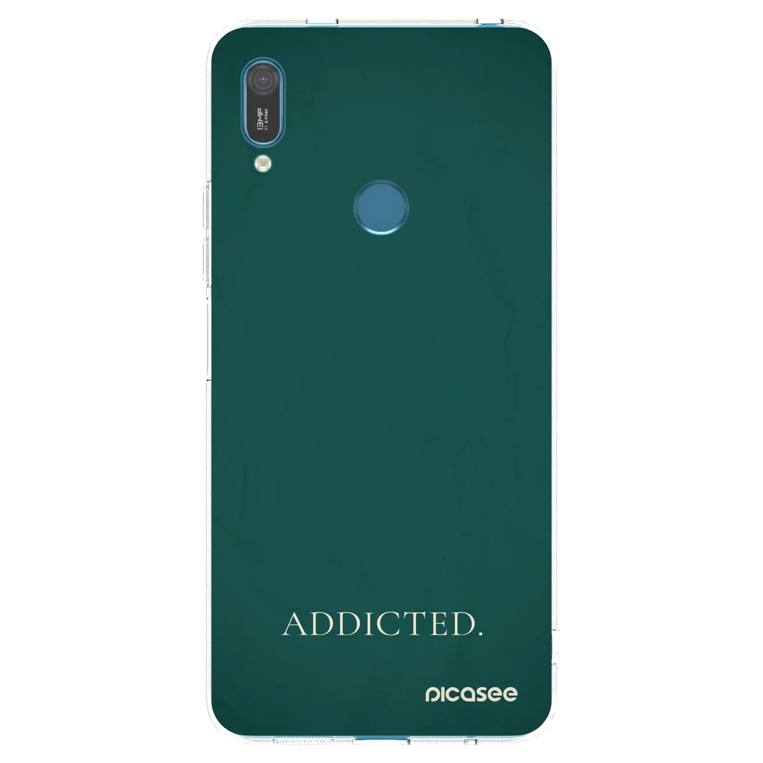 Picasee διαφανής θήκη σιλικόνης Huawei Y7 2019 - Addicted