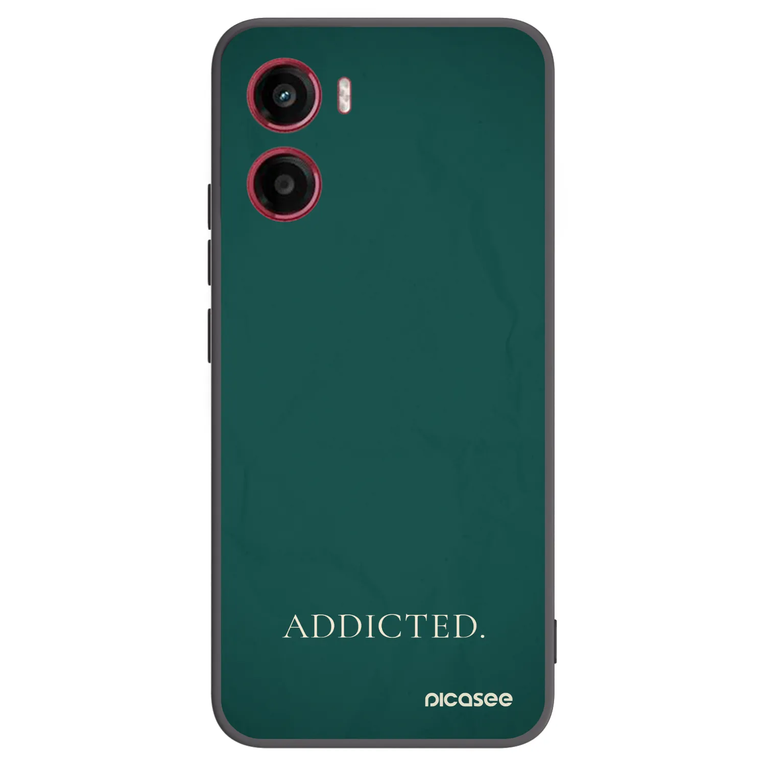 Picasee Μαύρη θήκη σιλικόνης για Motorola Moto G05 - Addicted