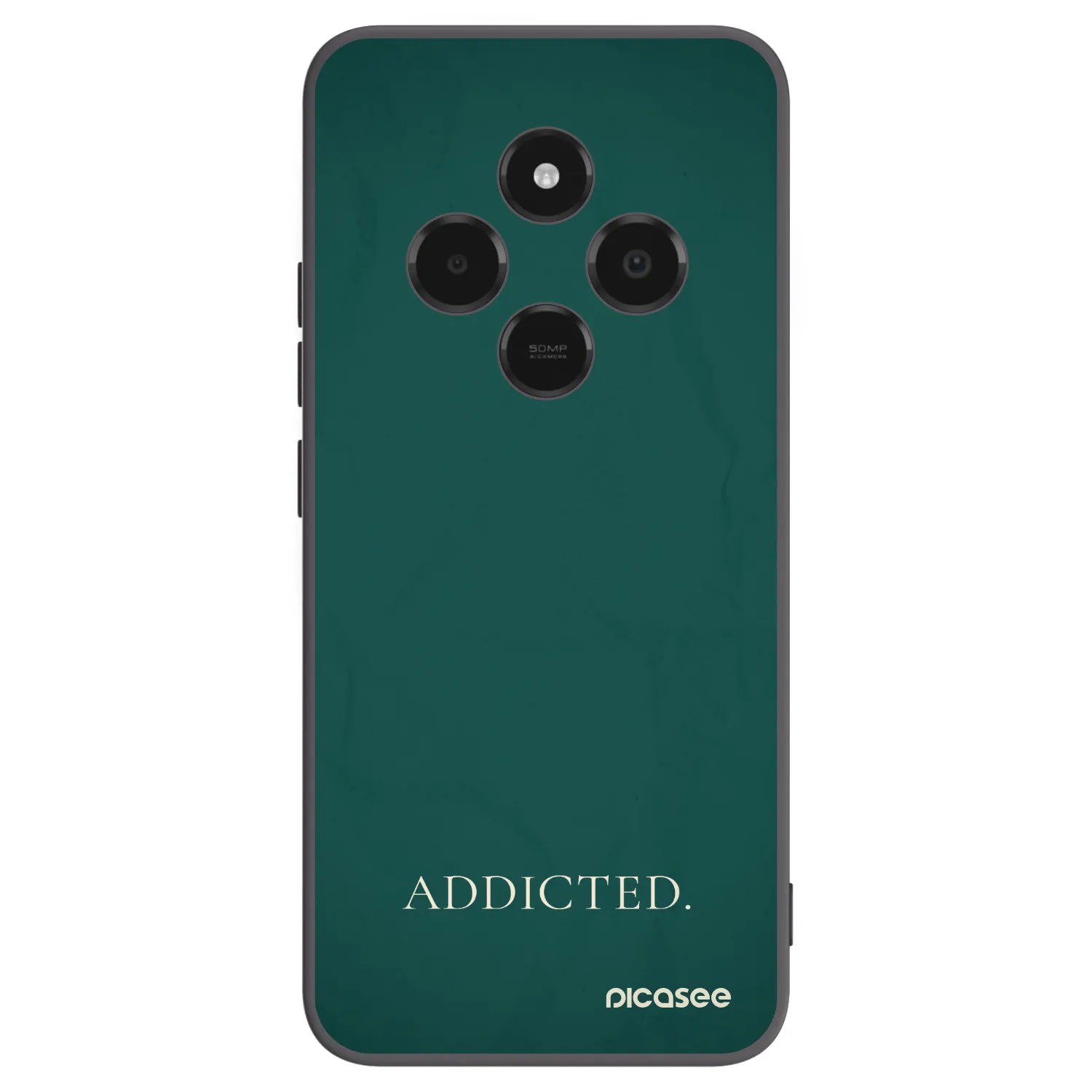 Picasee Μαύρη θήκη σιλικόνης για Xiaomi Poco C75 - Addicted
