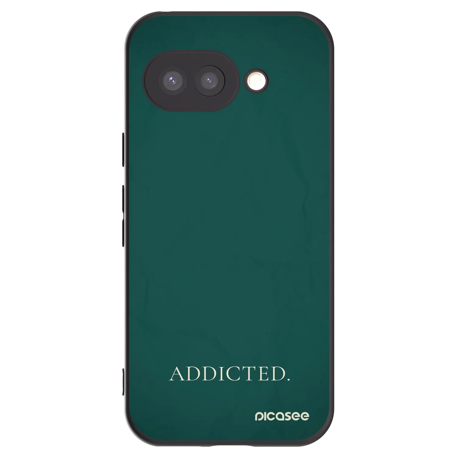 Picasee Μαύρη θήκη σιλικόνης για Google Pixel 9a - Addicted